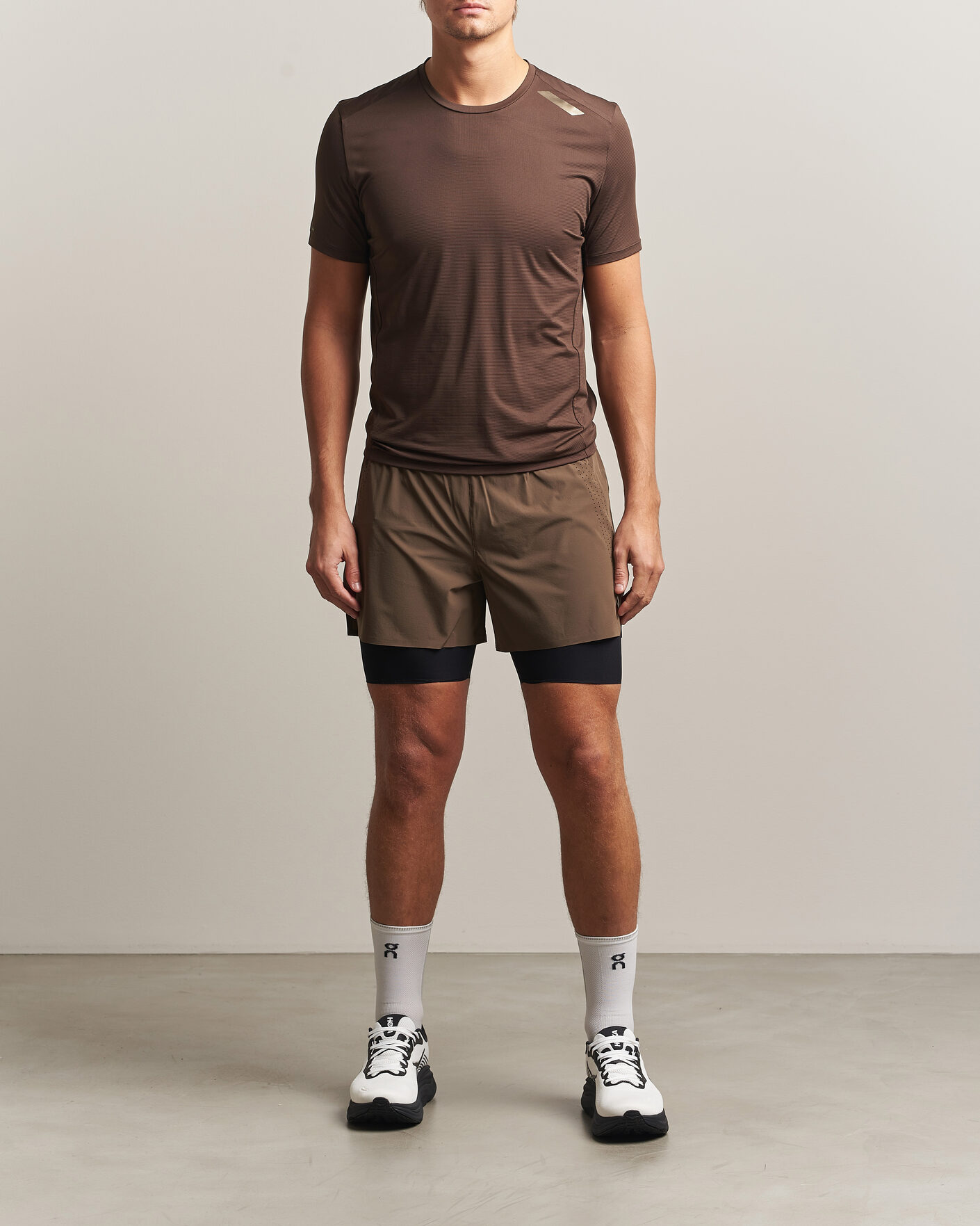 Men | T-Shirts | SOAR Running | Eco Tech T-Shirt Brown