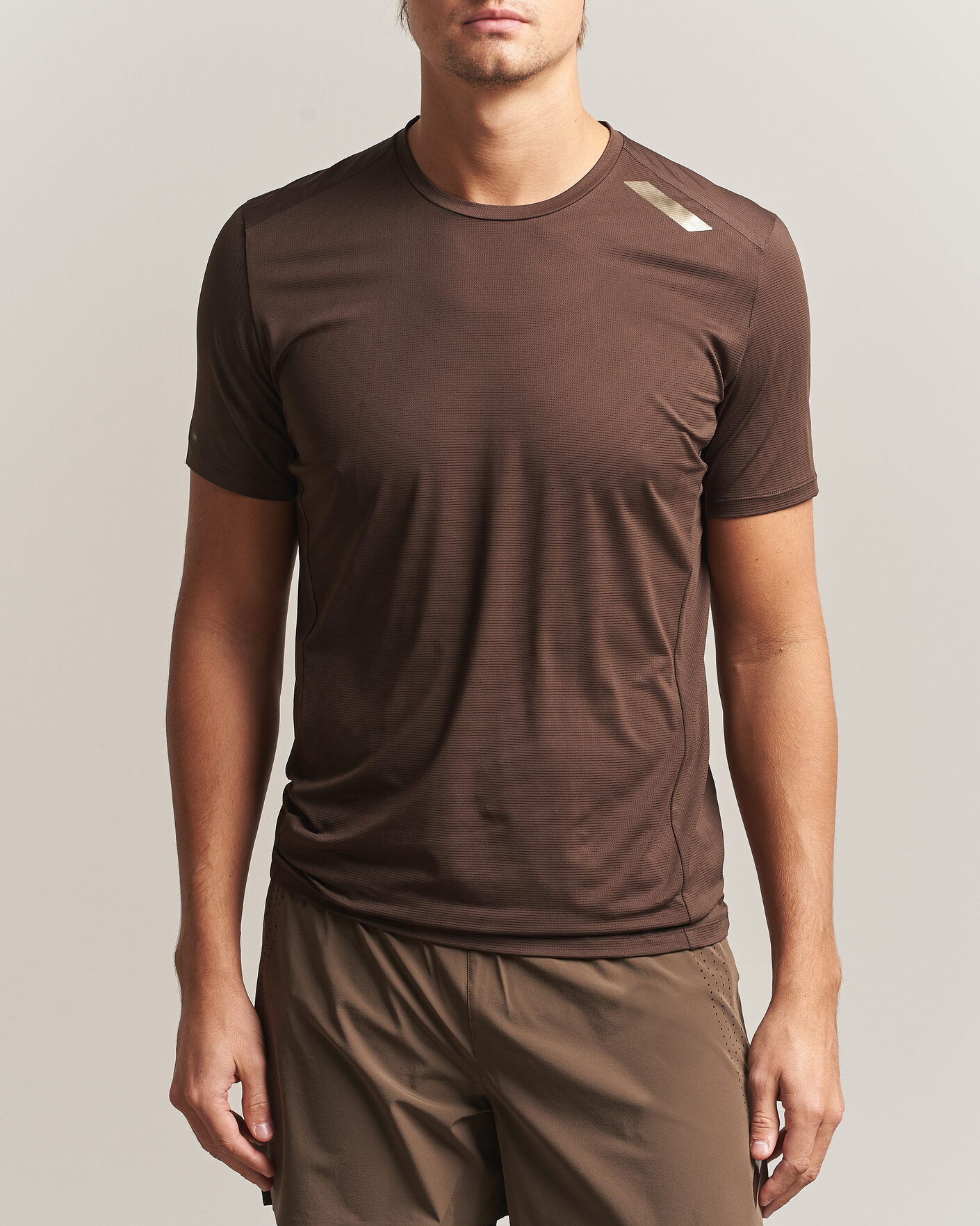 Men | T-Shirts | SOAR Running | Eco Tech T-Shirt Brown