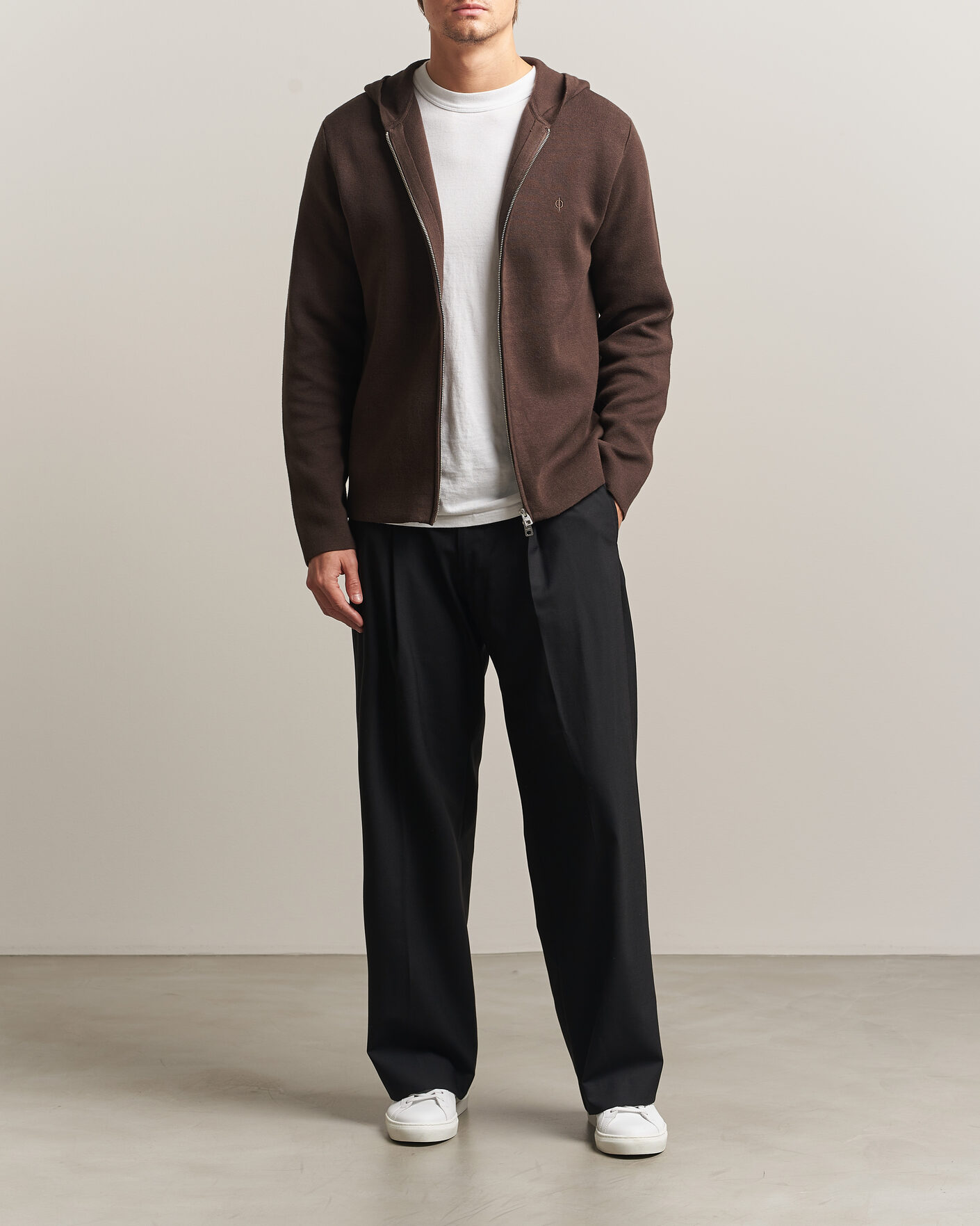 Men | Sweaters & Knitwear | Samsøe Samsøe | Niklas Full Zip Hoodie Delicioso