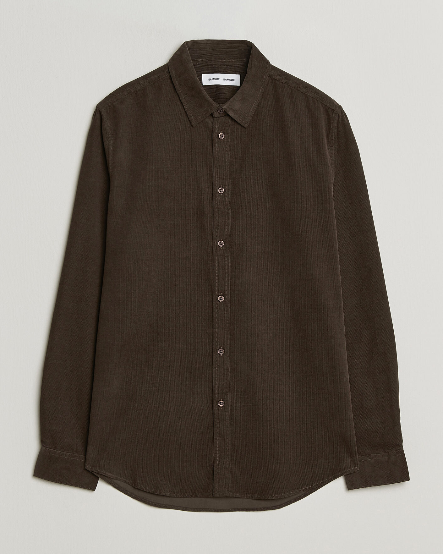Men | Shirts | Samsøe Samsøe | Liam Baby Cord Checked Shirt Delicioso