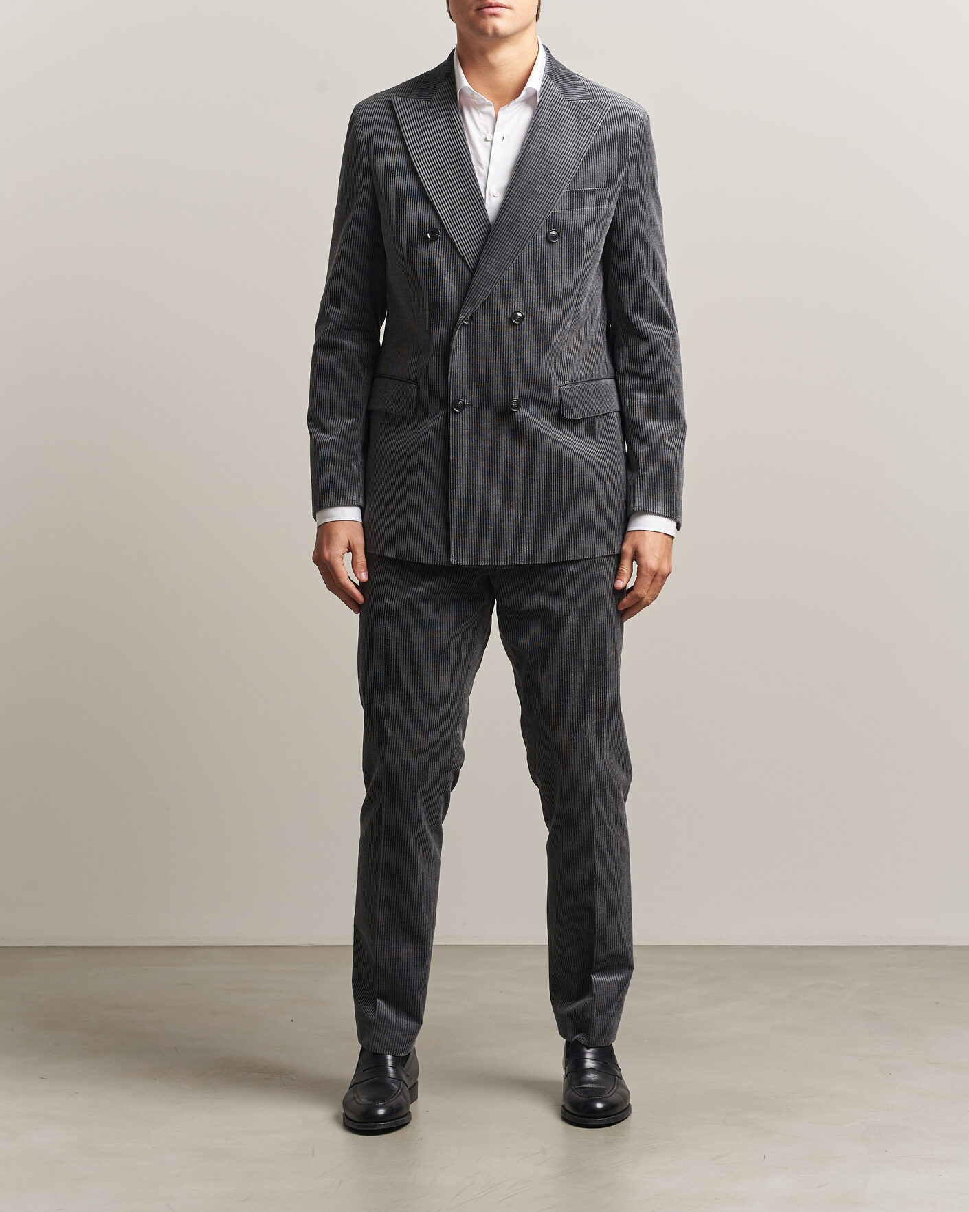 Men | Blazers | Oscar Jacobson | Farris Corduroy Blazer Grey