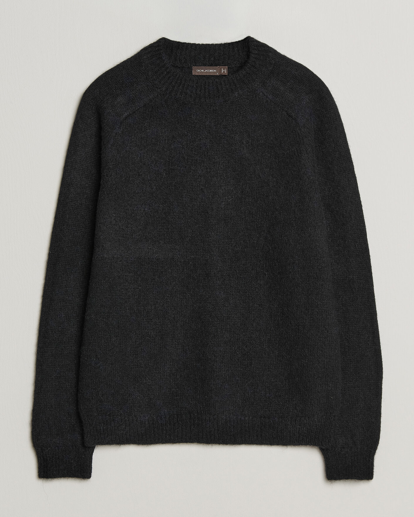 Men | Sweaters & Knitwear | Oscar Jacobson | Andie Alpacka/Merino Knitted Sweater Black