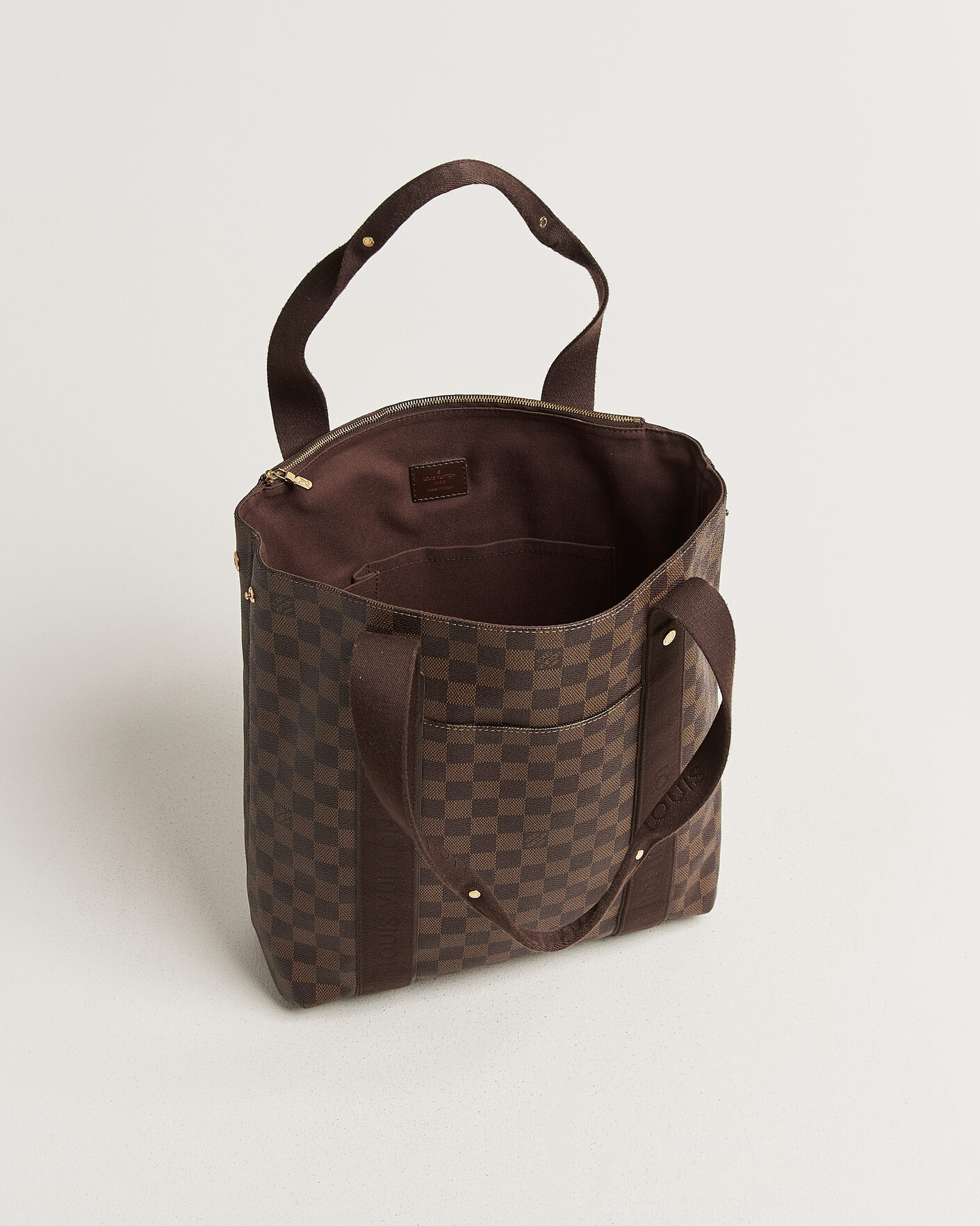 Men | Pre-Owned & Vintage Bags | Louis Vuitton Pre-Owned | Cabas Bobur Tote Bag Damier Ebene