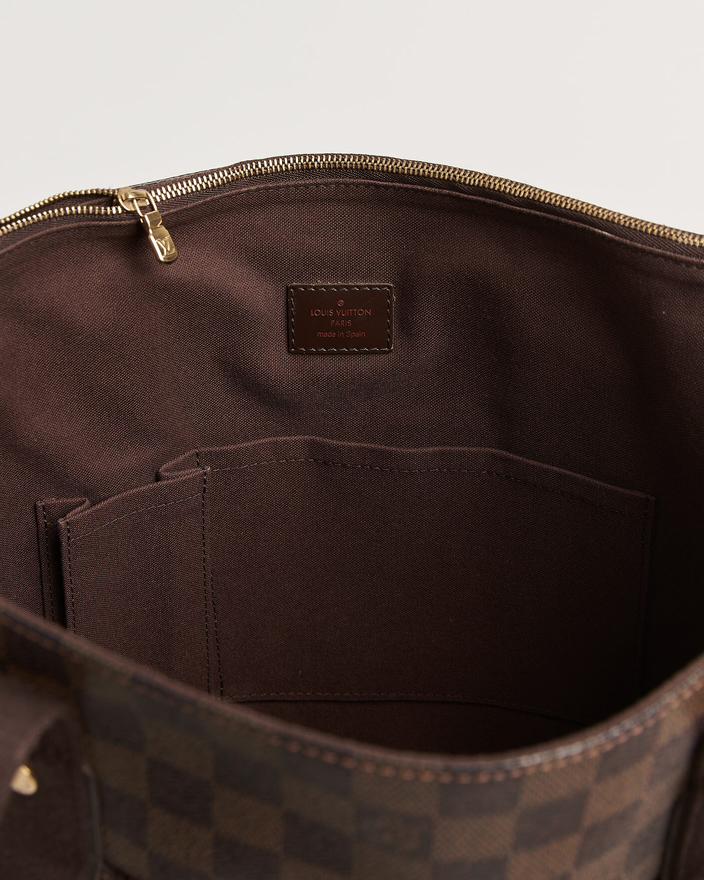 Men | Pre-Owned & Vintage Bags | Louis Vuitton Pre-Owned | Cabas Bobur Tote Bag Damier Ebene