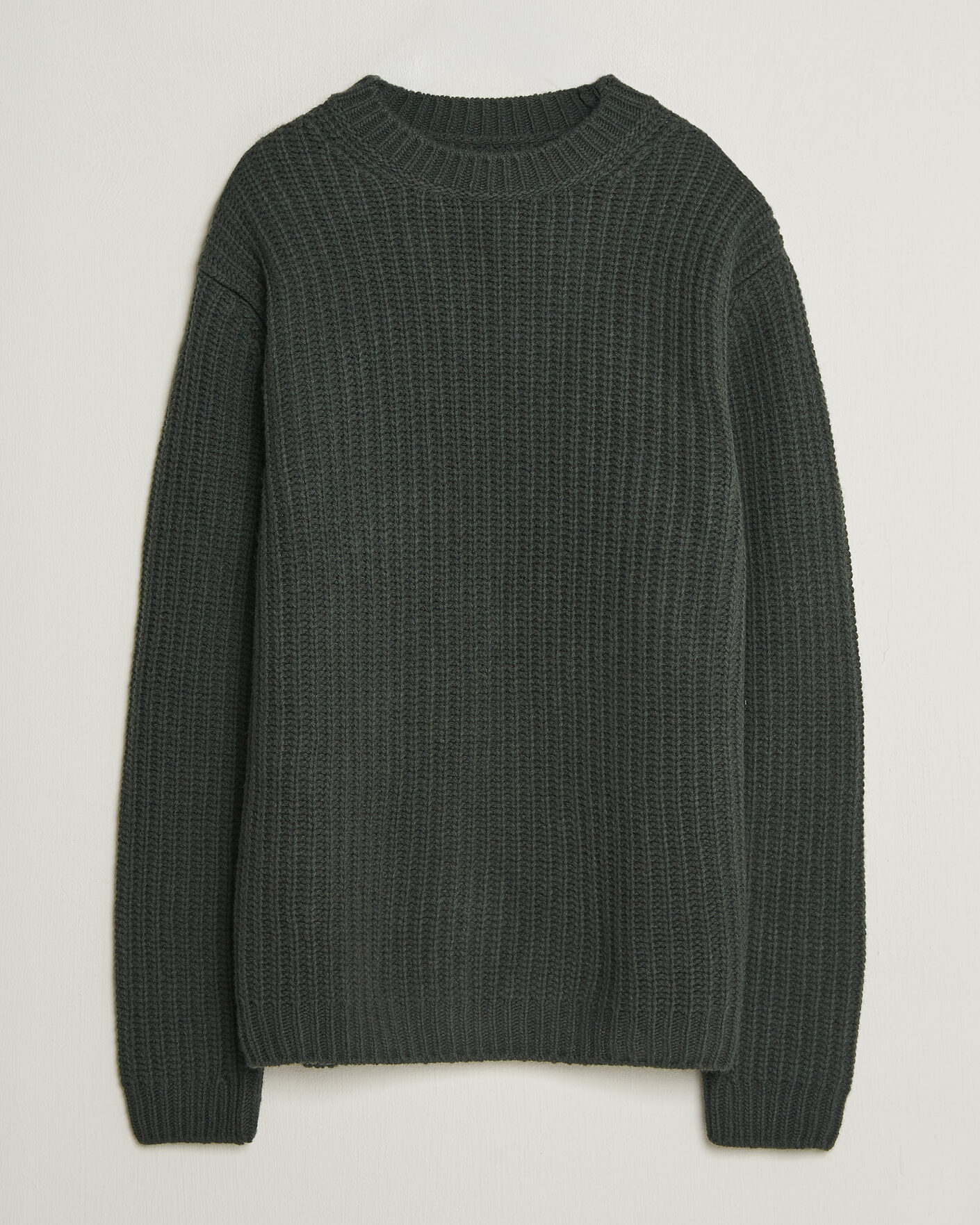 Men | Sweaters & Knitwear | Nudie Jeans | Gurry Chunky Knitted Sweater Racing Green