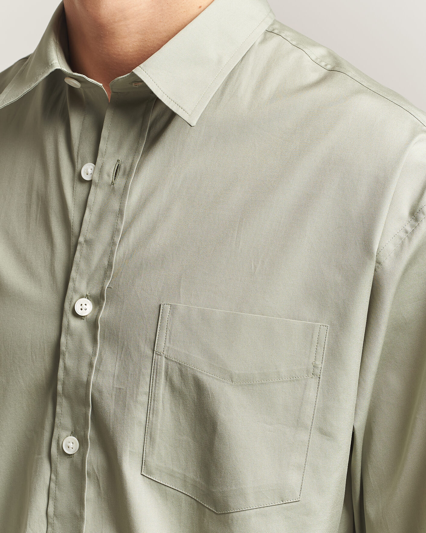 Men | Shirts | NN07 | Skyler Relaxed Fit Supima Cotton Shirt Pale Green