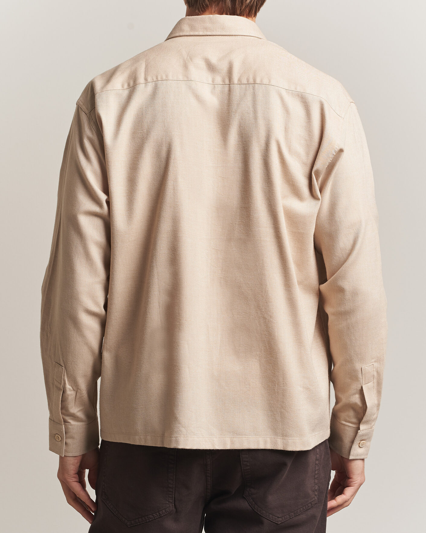 Men | Shirts | NN07 | Deon Brushed Light Flannel Shirt Desert Khaki