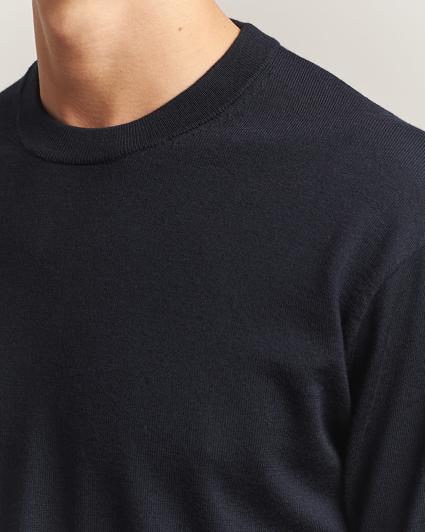 Men | Sweaters & Knitwear | NN07 | Nate Wool Knitted Crew Neck Deep Navy