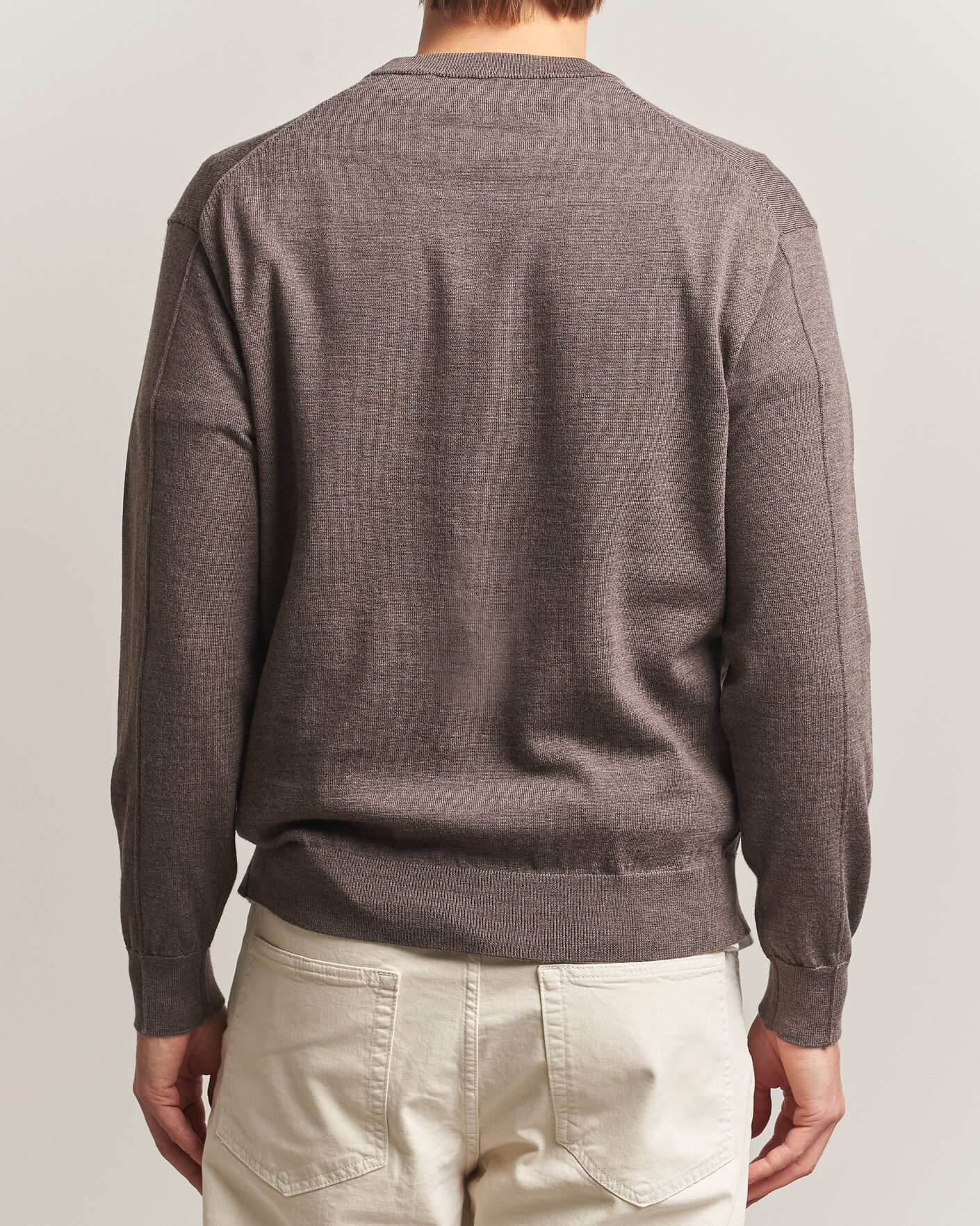 Men | Sweaters & Knitwear | NN07 | Nate Wool Knitted Crew Neck Mable Husk