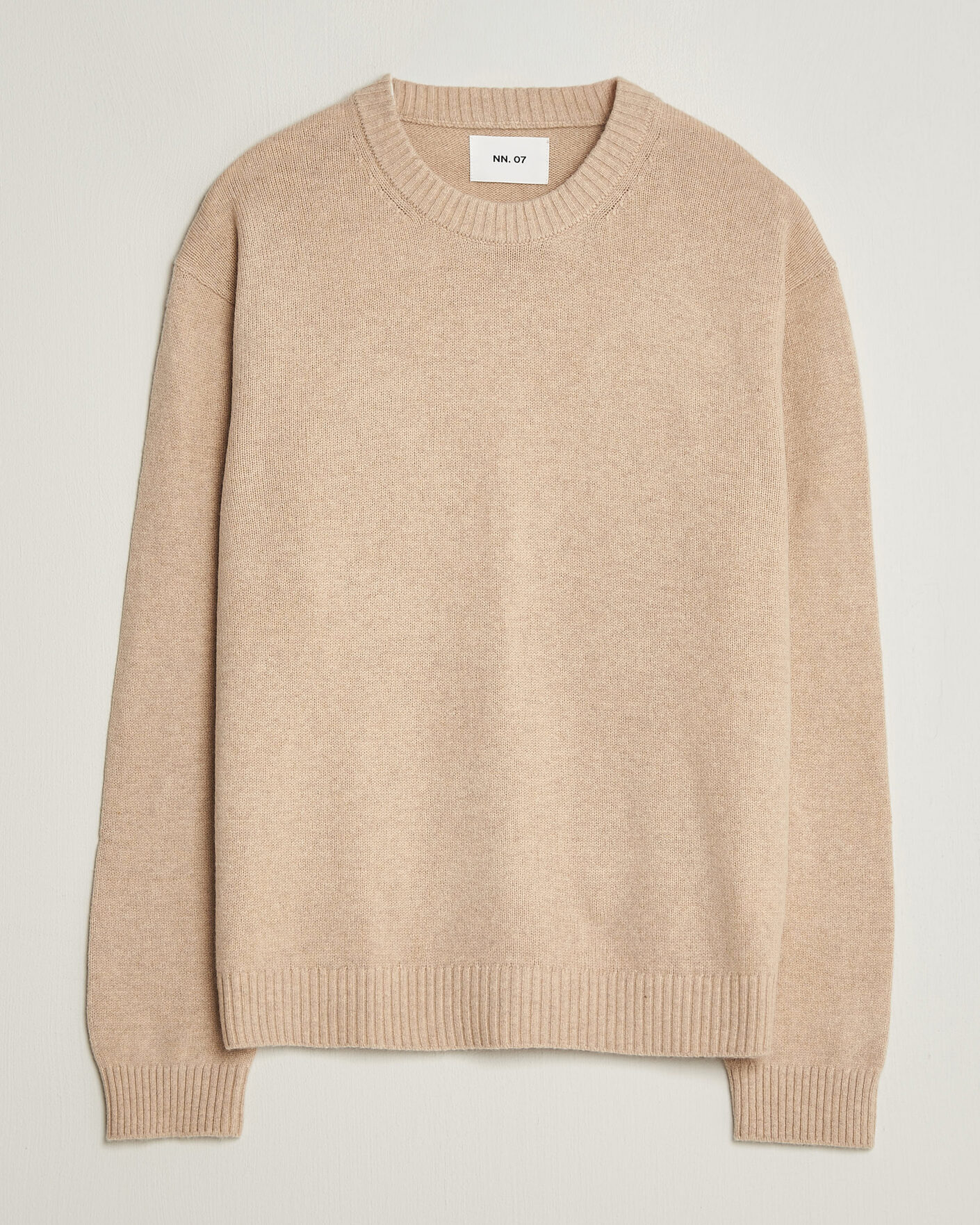 Men | Sweaters & Knitwear | NN07 | Russel Wool/Cotton Knitted Sweater Ecru