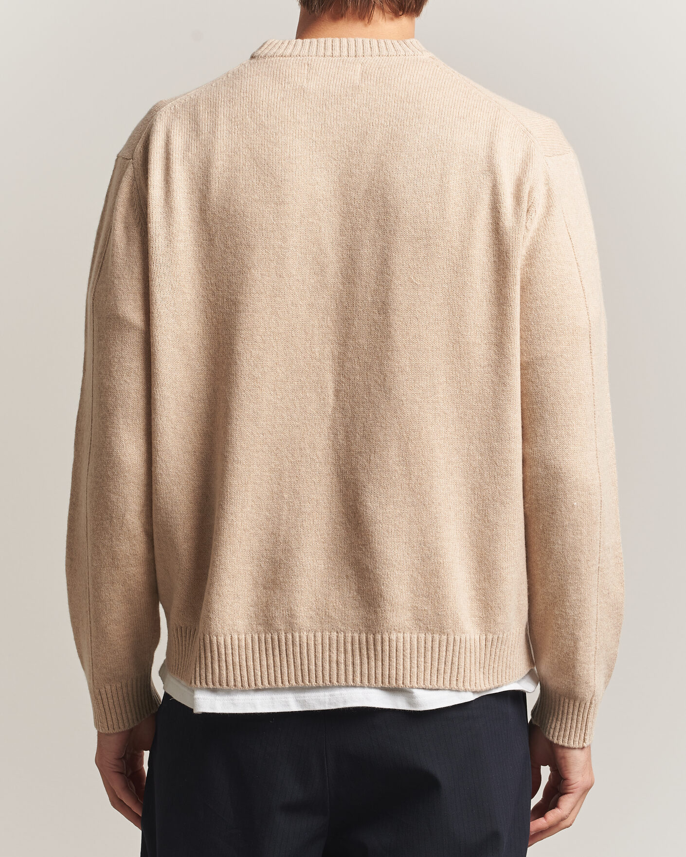 Men | Sweaters & Knitwear | NN07 | Russel Wool/Cotton Knitted Sweater Ecru