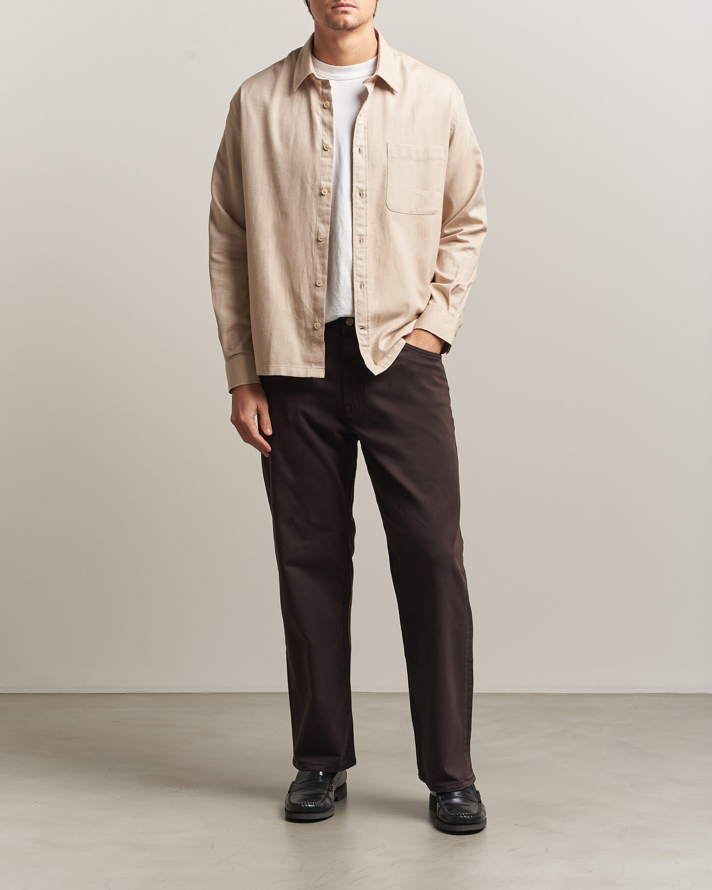 Men | Trousers | NN07 | Otis Relaxed Fit 5-Pocket Pants Deep Truffle