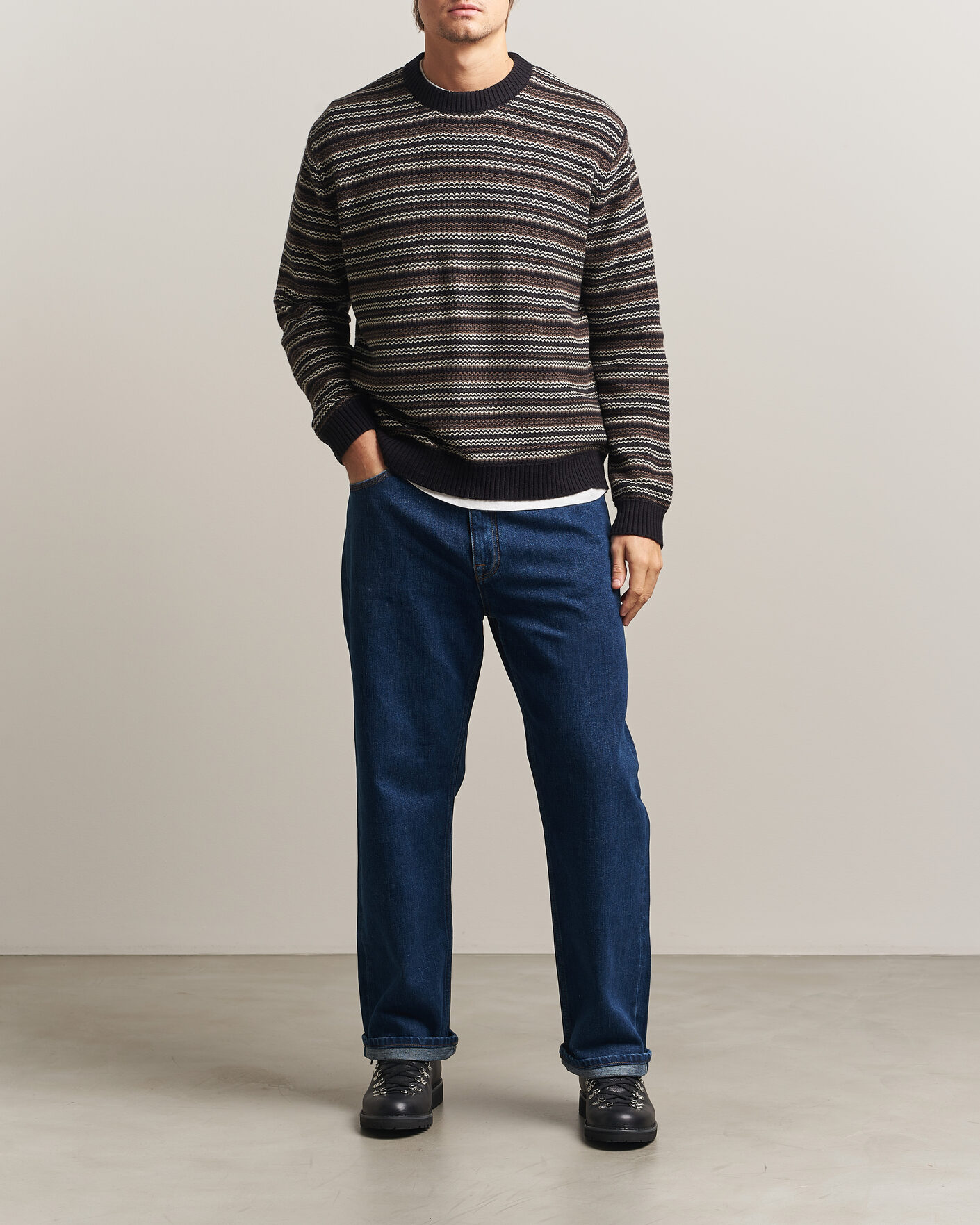 Men | Trousers | NN07 | Otis Relaxed Fit Selvedge Jeans Medium Indigo