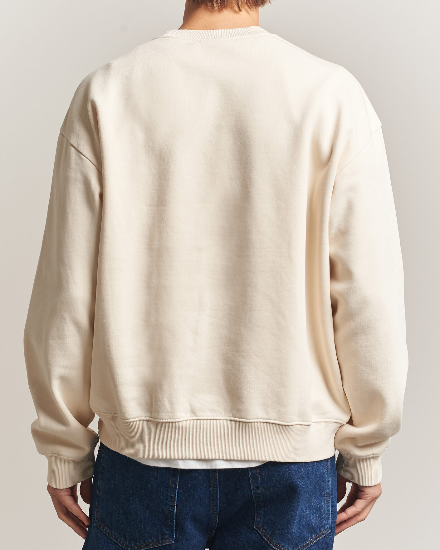Men | Sweaters & Knitwear | NN07 | David Embroidered Sweatshirt Ivory