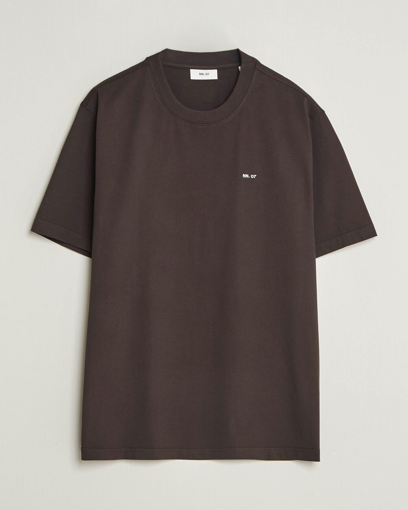 Men | T-Shirts | NN07 | Adam Crew Neck T-Shirt Deep Truffle