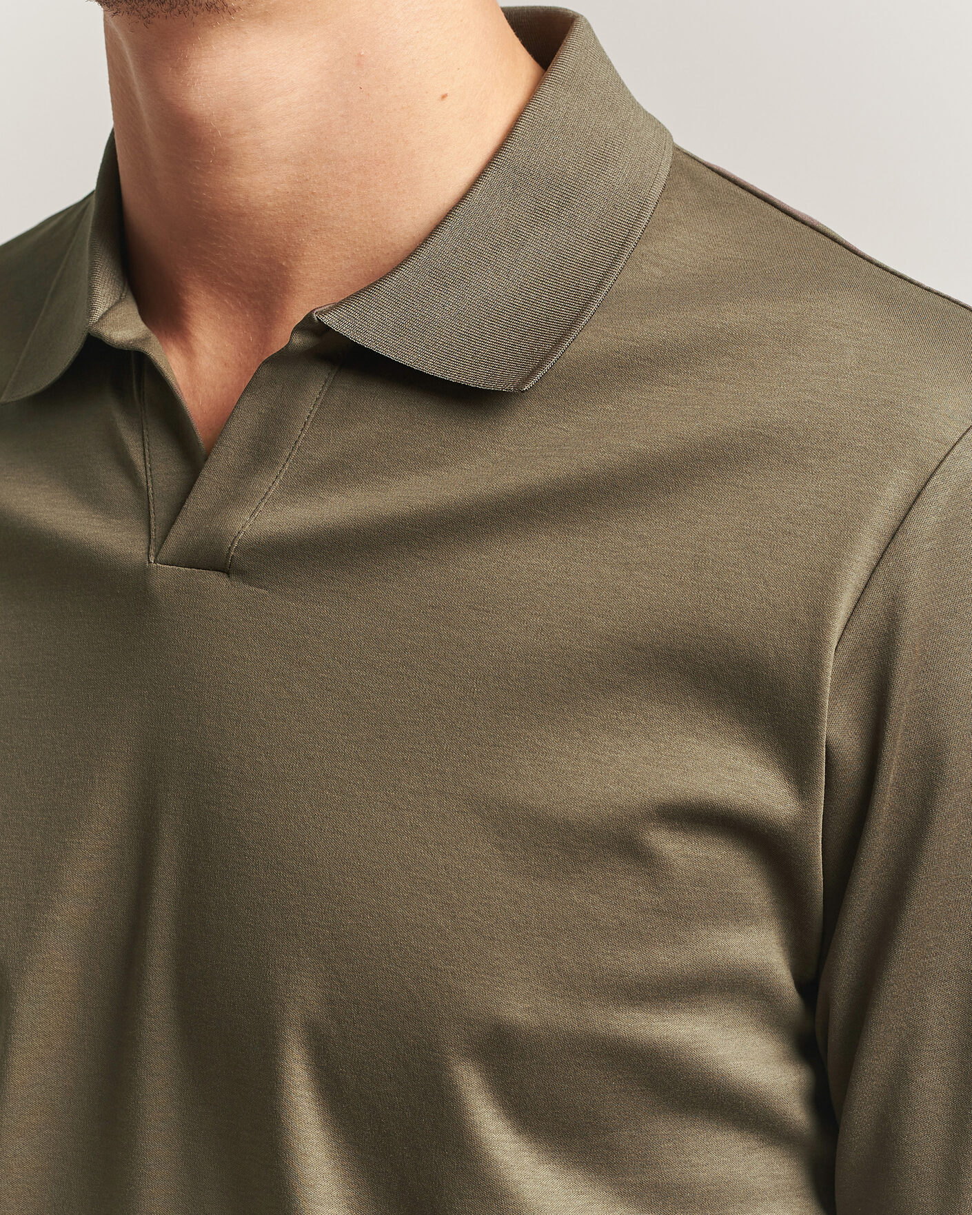 Men | Polo Shirts | NN07 | Paul Long Sleeve Polo Mable Husk