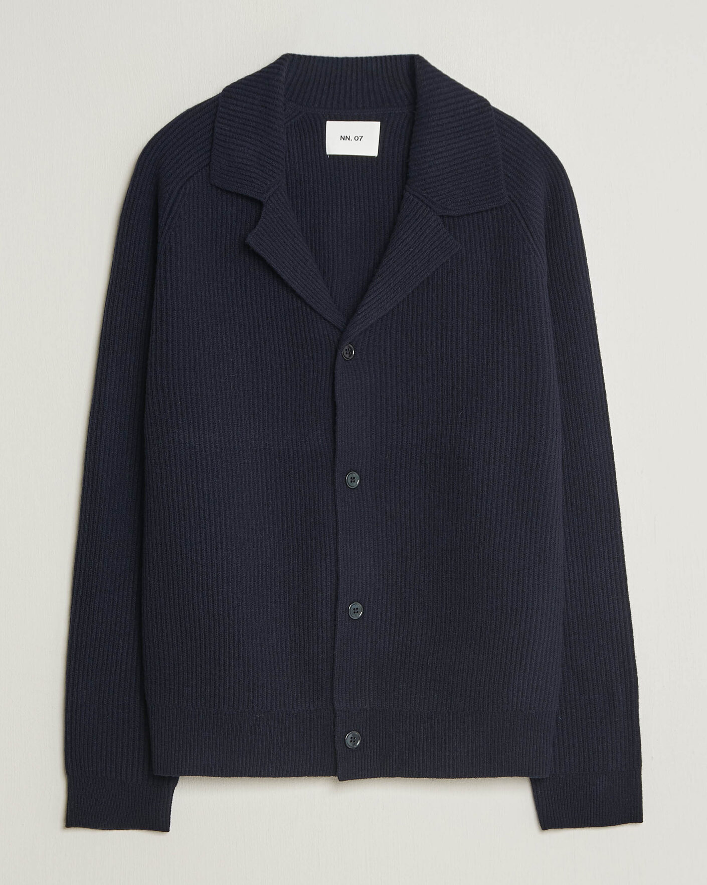 Men | Sweaters & Knitwear | NN07 | Shane Wool Knitted Cardigan Navy Blue