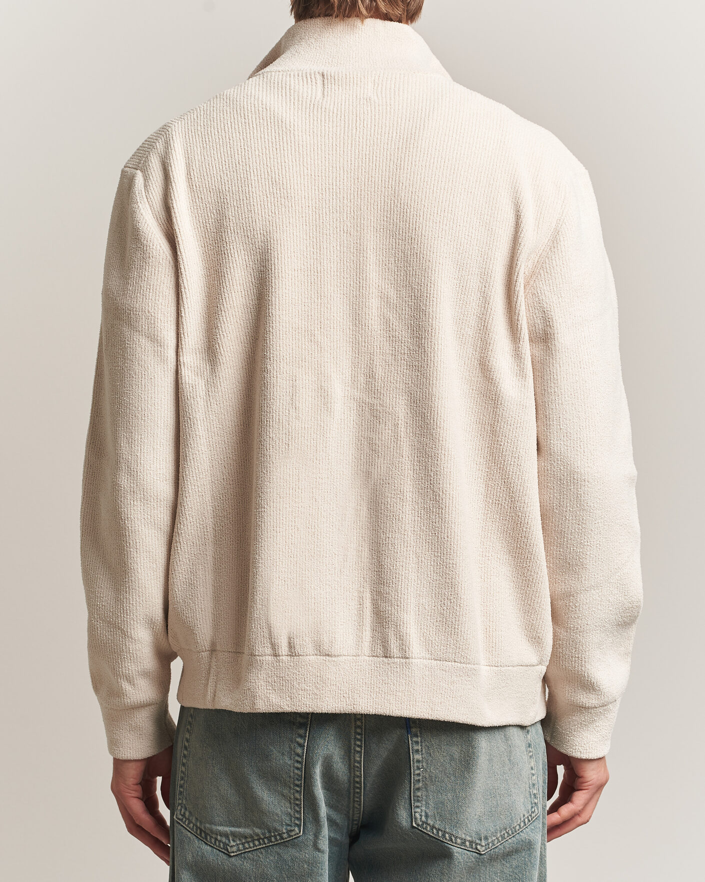 Men | Sweaters & Knitwear | NN07 | Danny Rib Knitted Full Zip Ivory