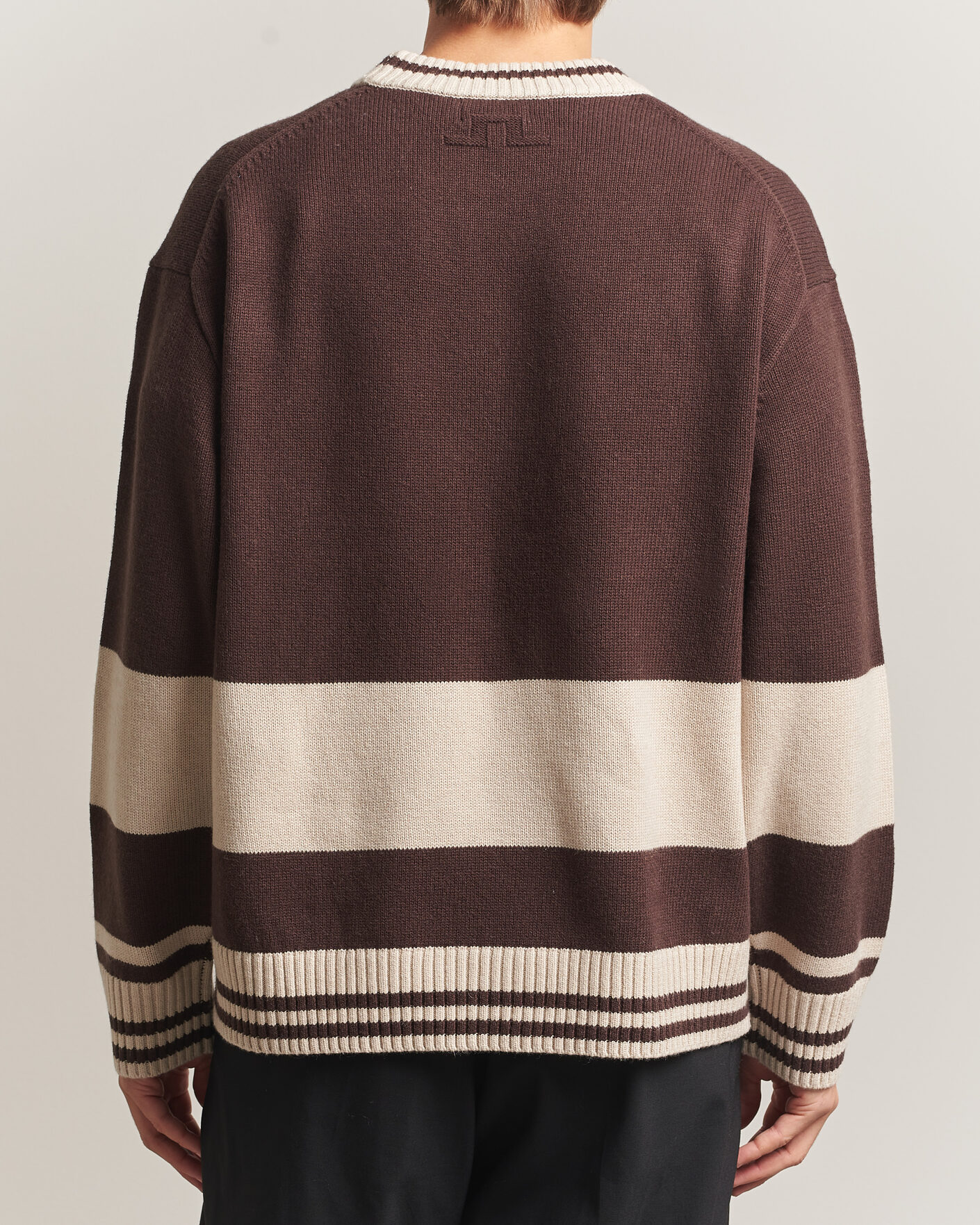 Men | Sweaters & Knitwear | J.Lindeberg | Steve Mountin Knitted Sweater Seal Brown
