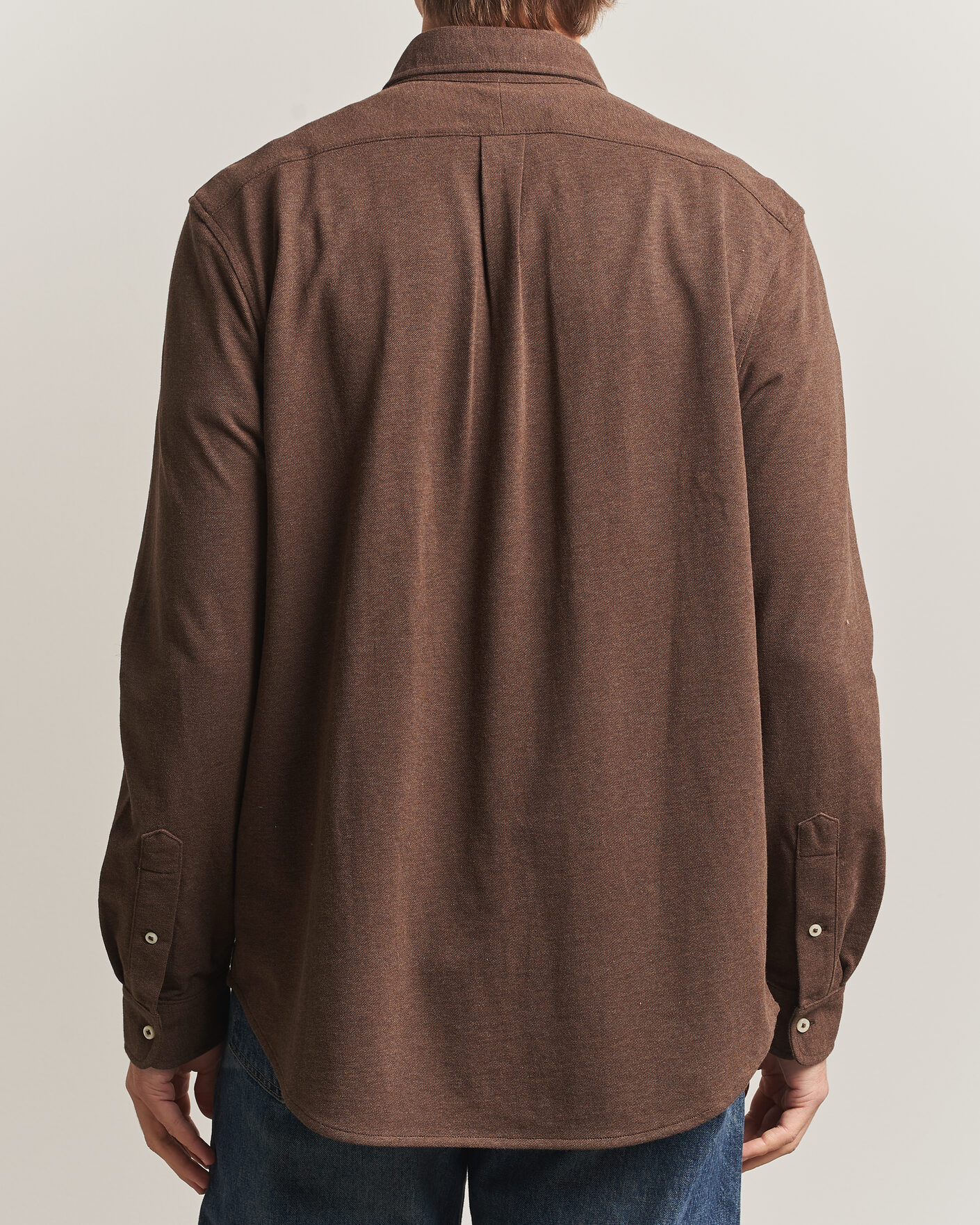 Men | Polo Shirts | Polo Ralph Lauren | Featherweight Mesh Shirt Nutmeg Brown Heather