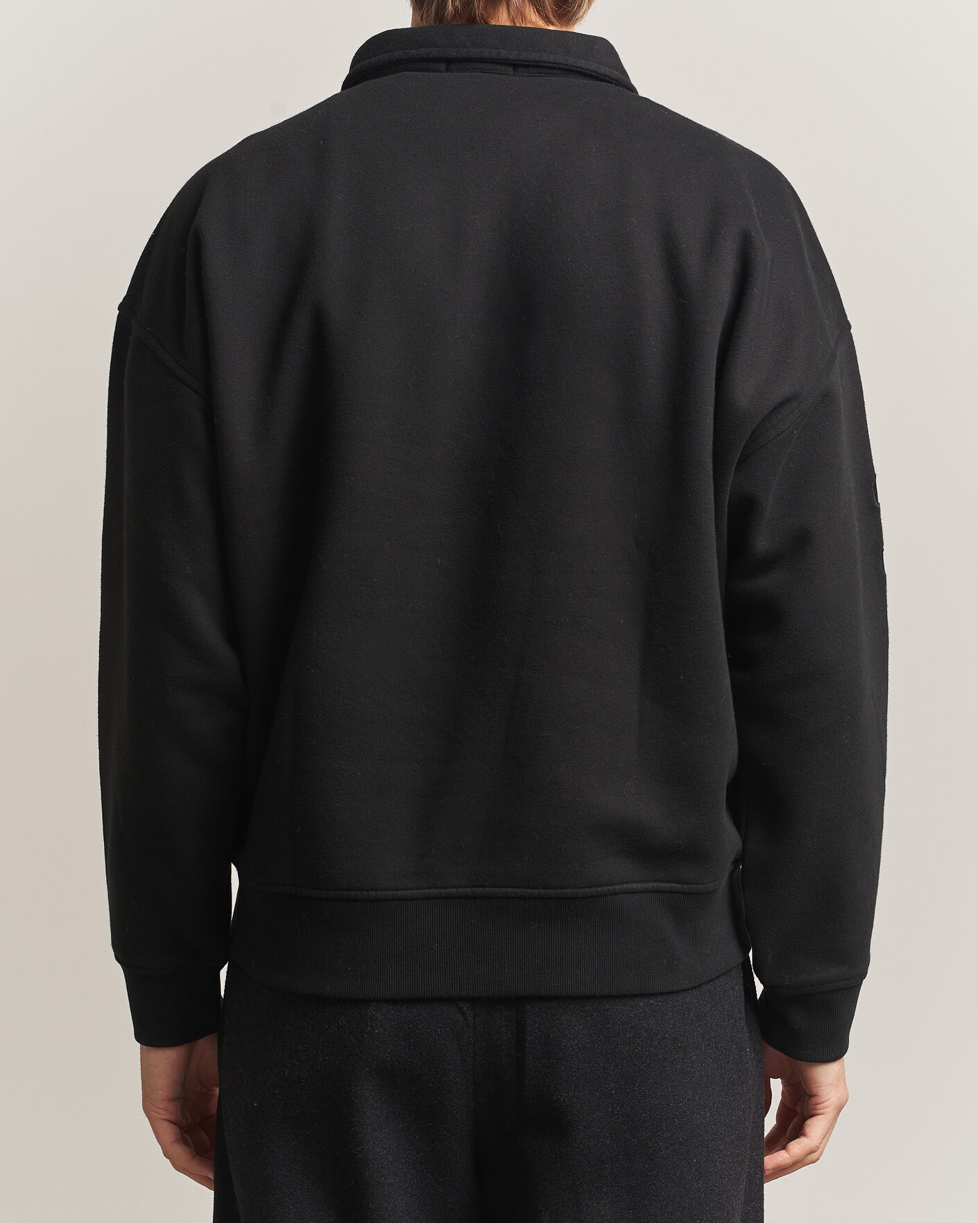 Men | Sweaters & Knitwear | Polo Ralph Lauren | Heavy Weight Half Zip Fleece Polo Black