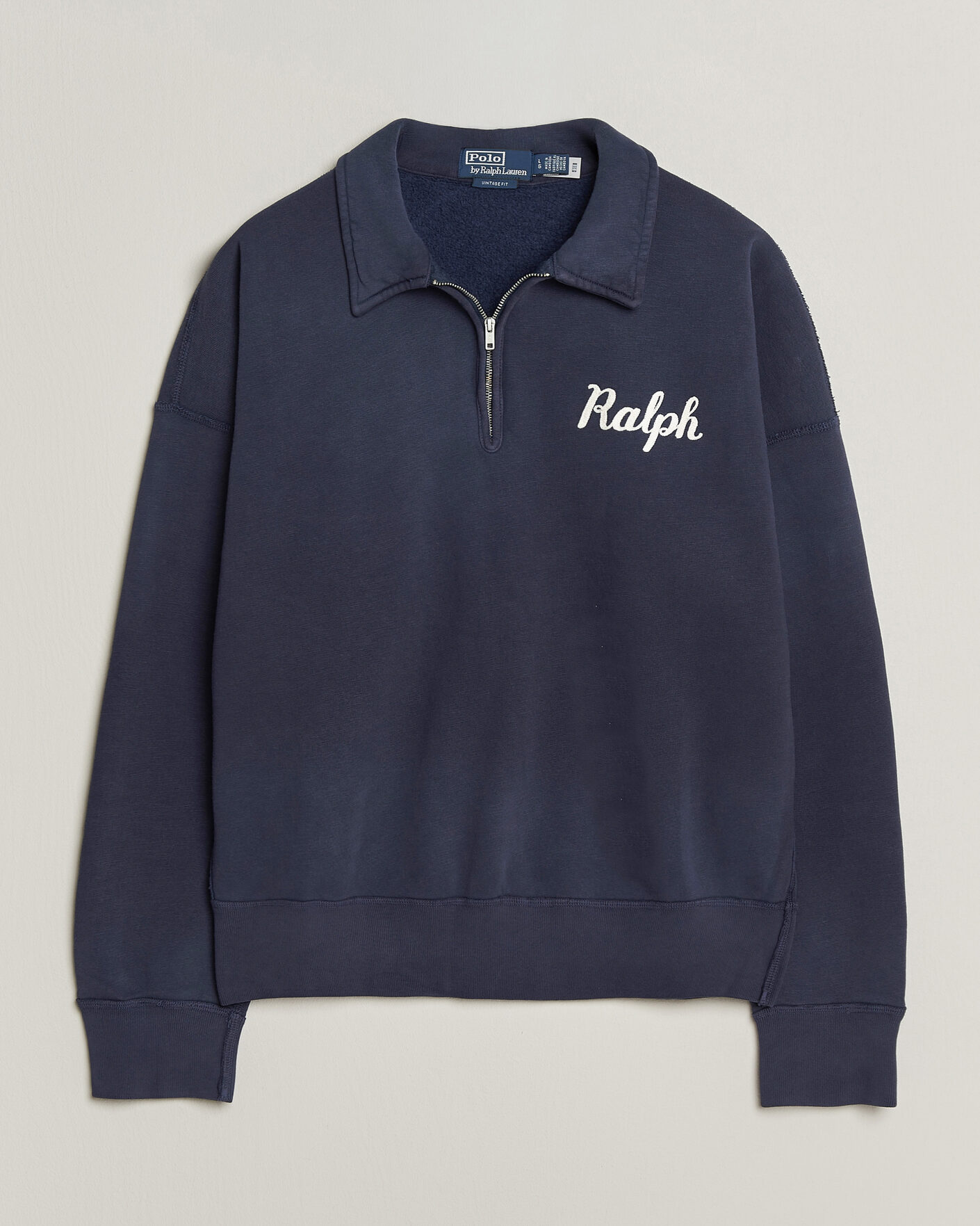 Men | Sweaters & Knitwear | Polo Ralph Lauren | Knit Half Zip Sweatshirt Dark Cobolt