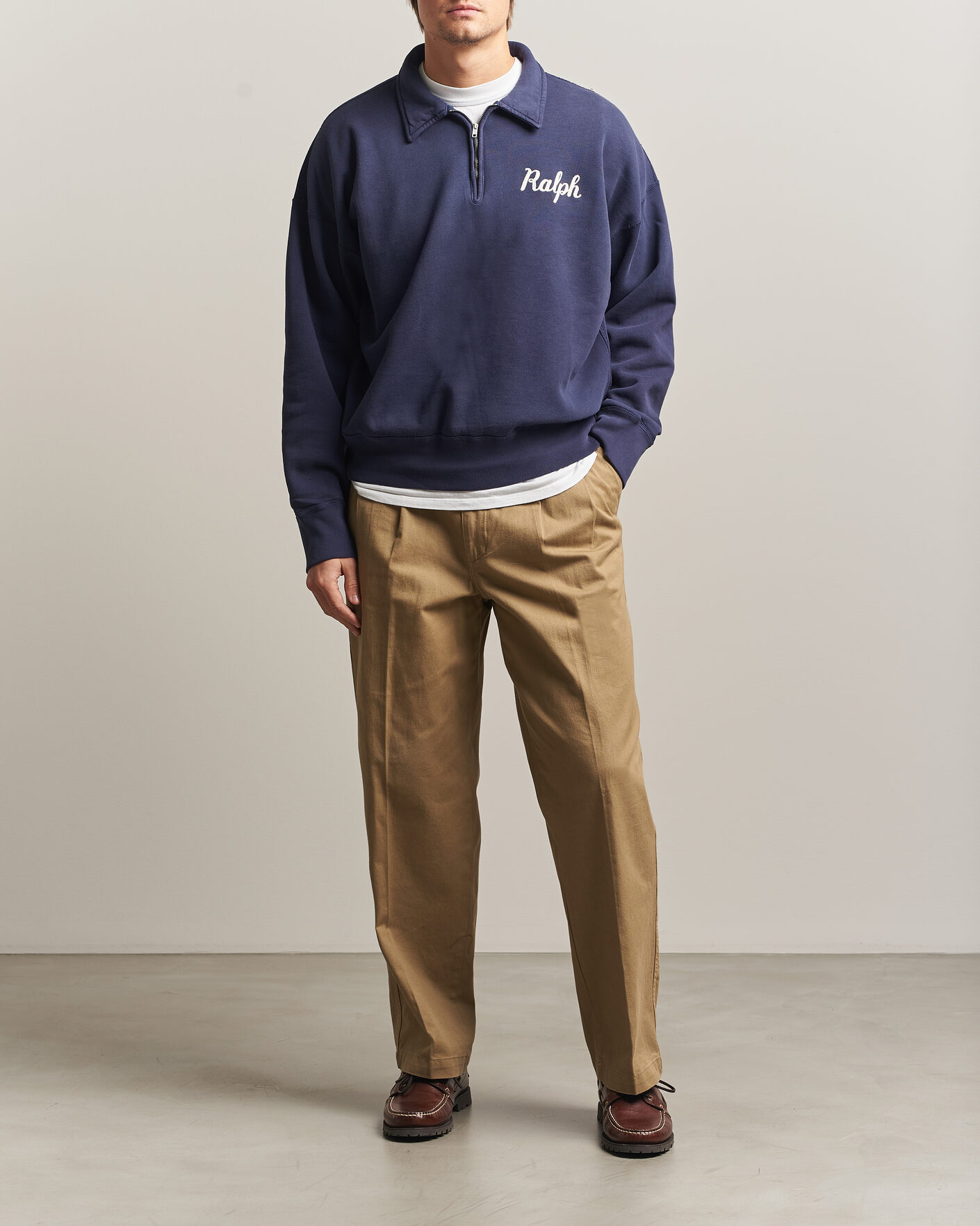 Men | Sweaters & Knitwear | Polo Ralph Lauren | Knit Half Zip Sweatshirt Dark Cobolt