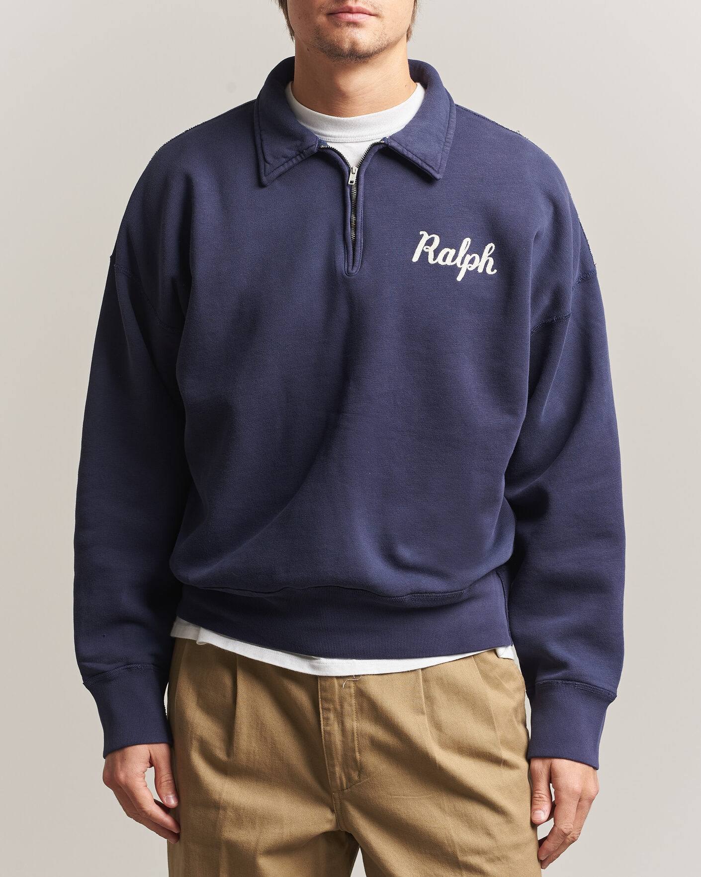 Men | Sweaters & Knitwear | Polo Ralph Lauren | Knit Half Zip Sweatshirt Dark Cobolt