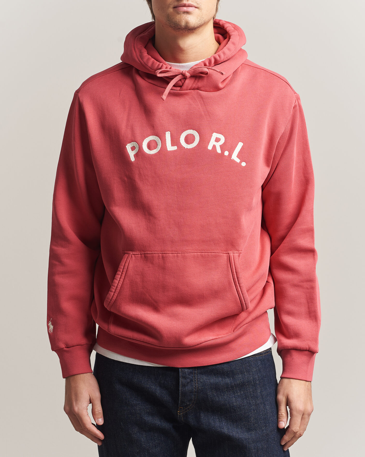 Men | Sweaters & Knitwear | Polo Ralph Lauren | Cotton Chest Logo Hood Nantucket Red