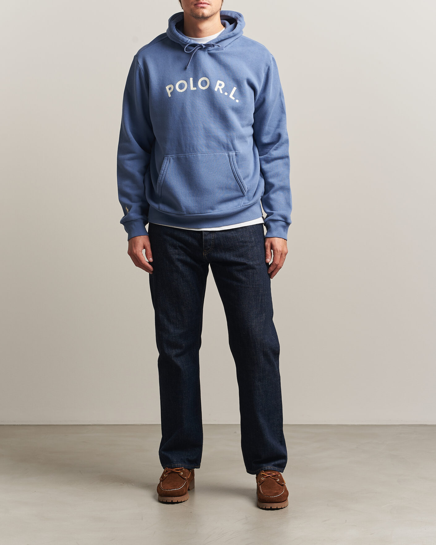 Men | Sweaters & Knitwear | Polo Ralph Lauren | Cotton Chest Logo Hood Carson Blue
