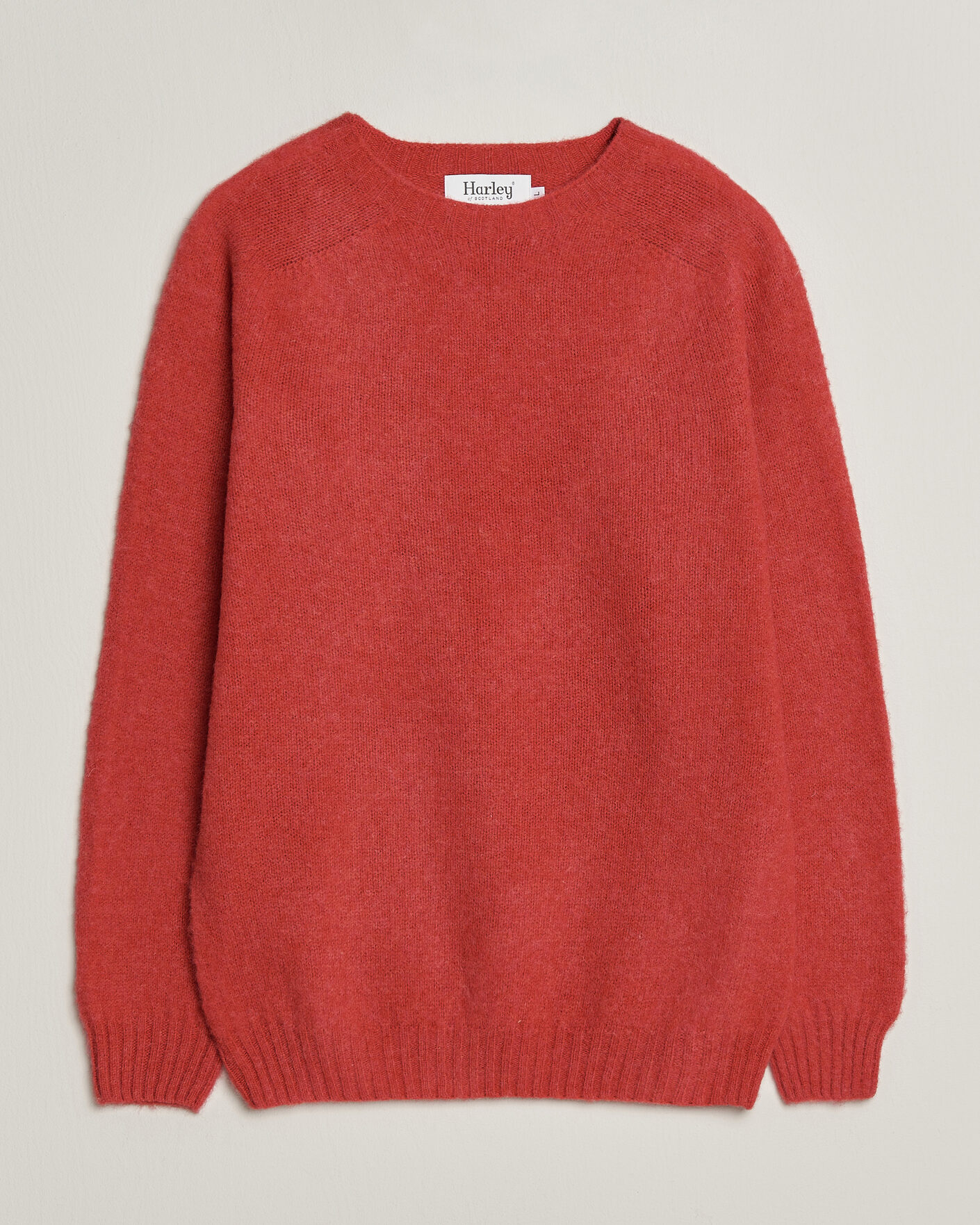 Men | Sweaters & Knitwear | Harley Of Scotland | Brushed Supersoft Lambswool Crewneck Damask