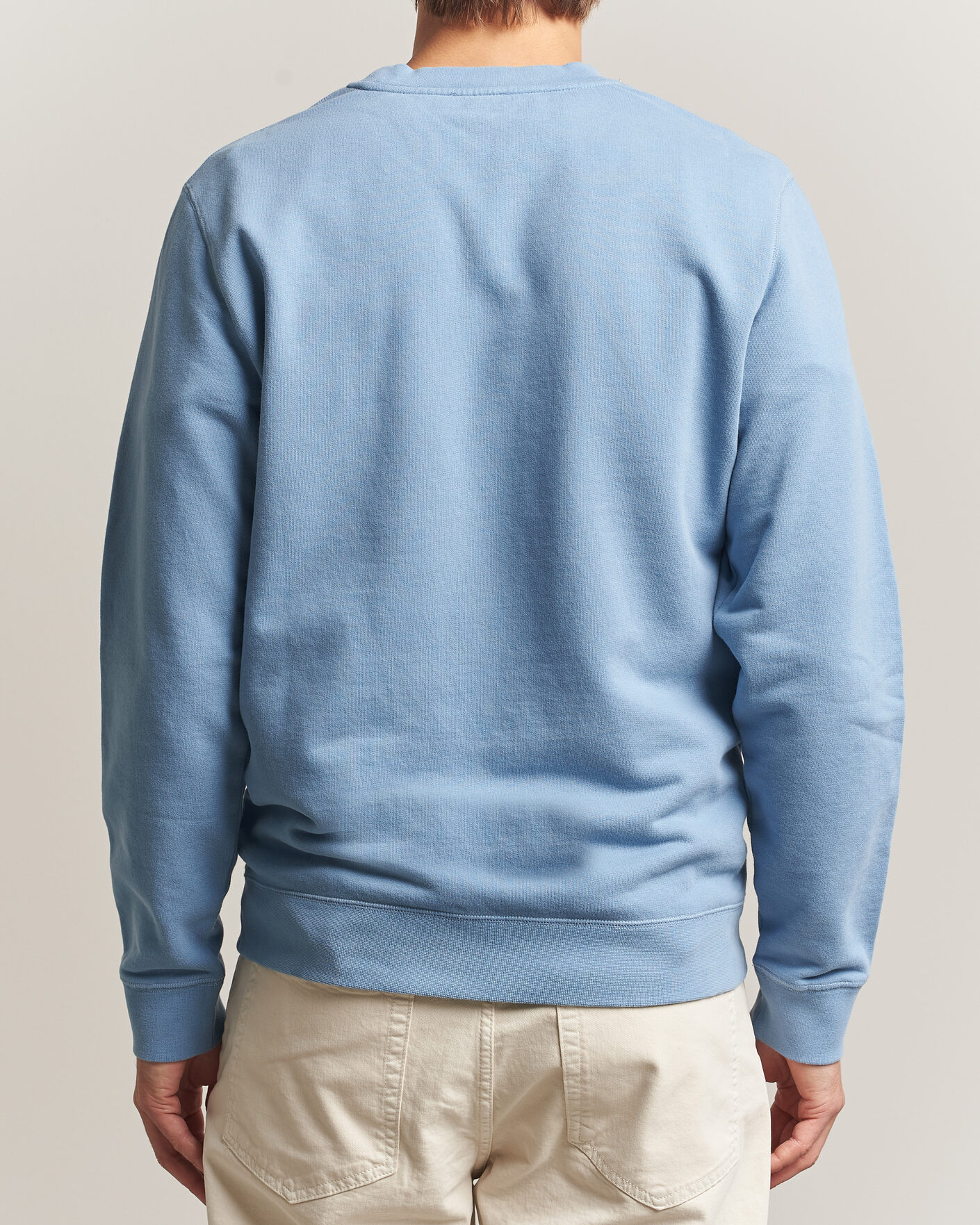 Men | Sweaters & Knitwear | Sunspel | Loopback Sweatshirt Studio Blue