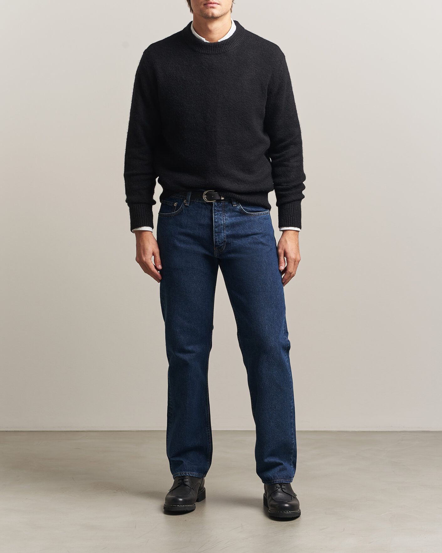Men | Sweaters & Knitwear | Sunflower | Moon Alpaca Sweater Black