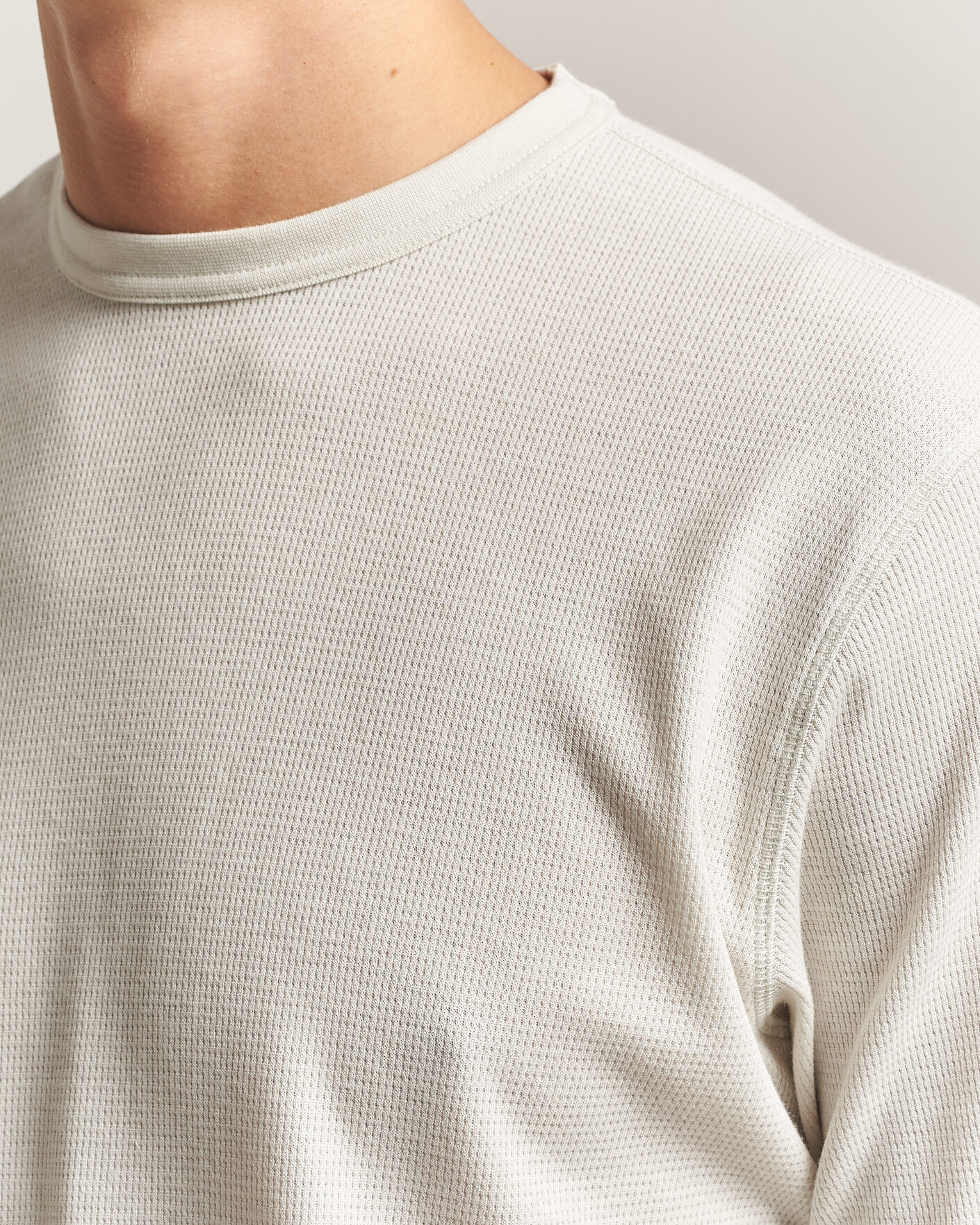 Men | T-Shirts | Sunflower | Wool Waffle Long Sleeve T-Shirt Kit White