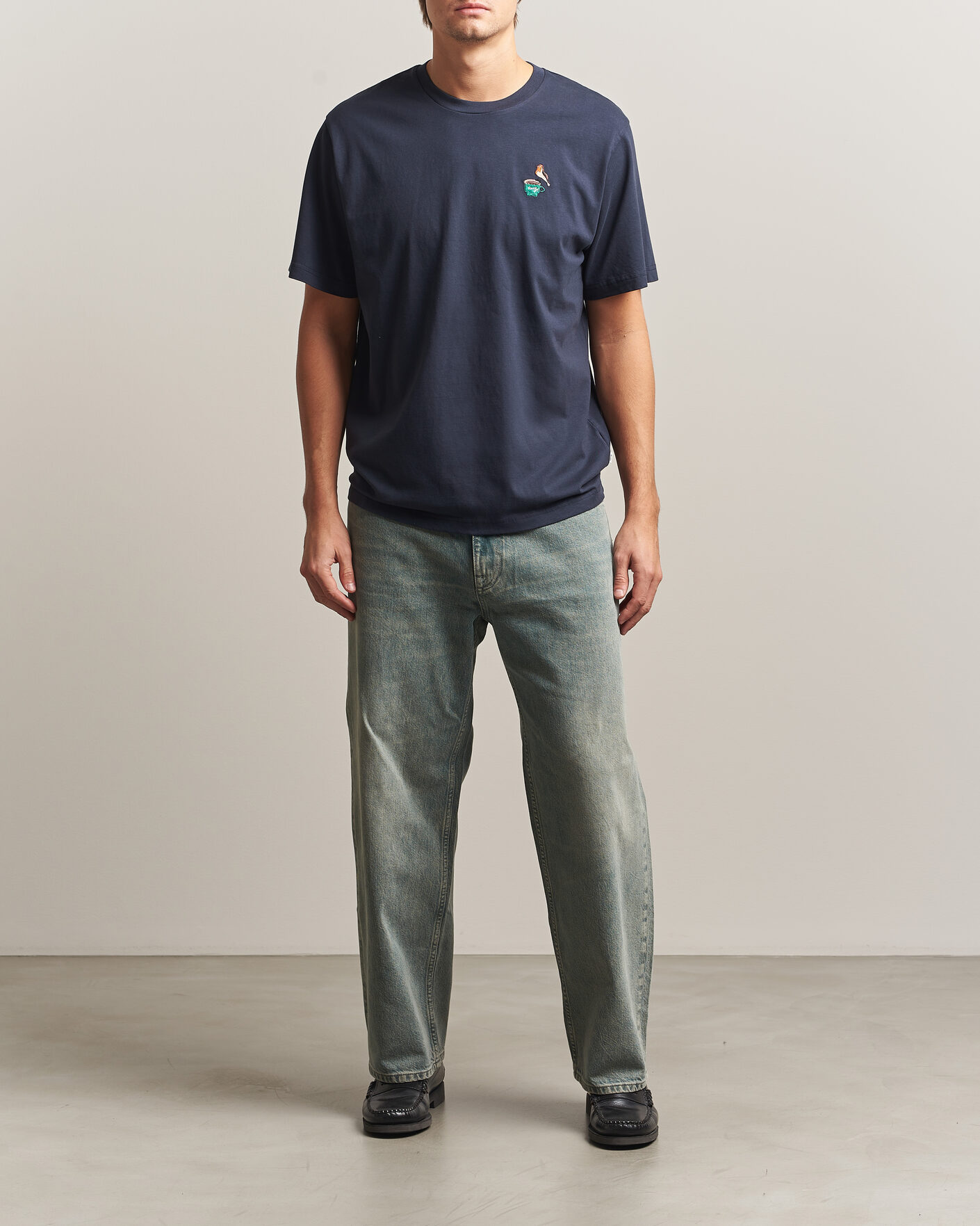 Men | T-Shirts | Forét | Rest T-Shirt Navy