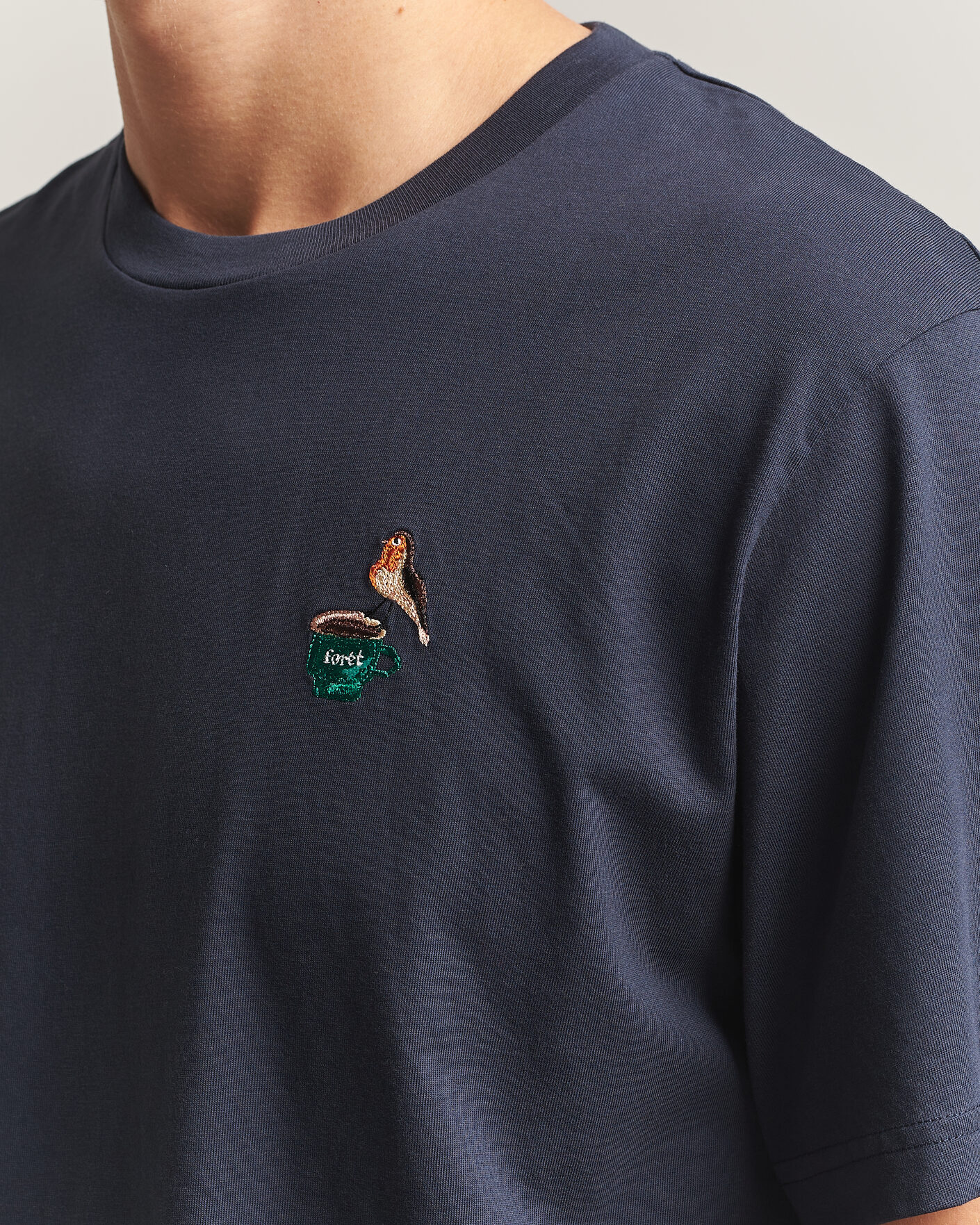 Men | T-Shirts | Forét | Rest T-Shirt Navy