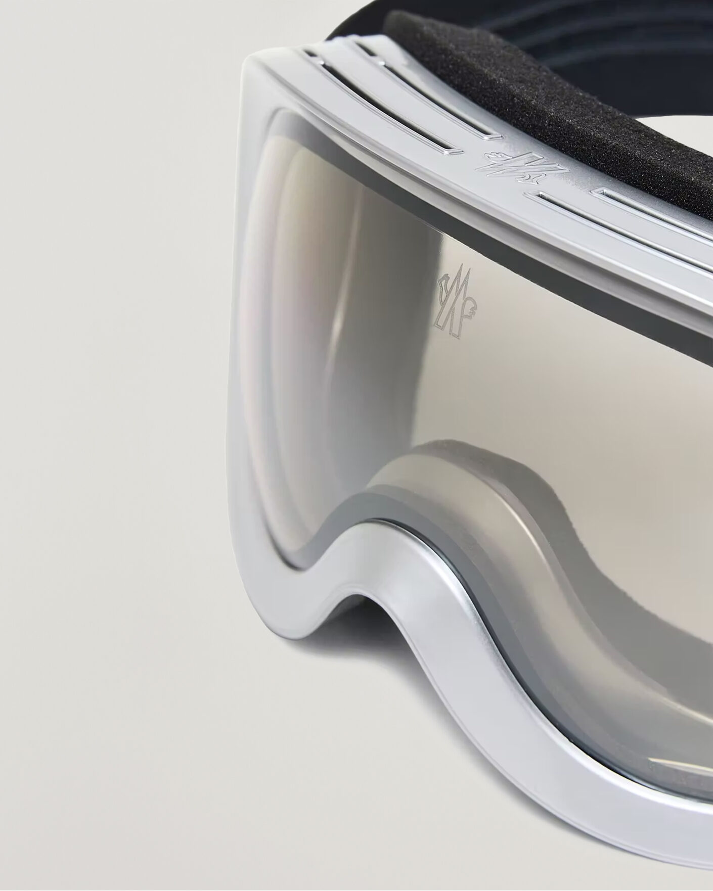 Men | Sunglasses | Moncler Lunettes | Snowray Ski Googles Shiny Silver