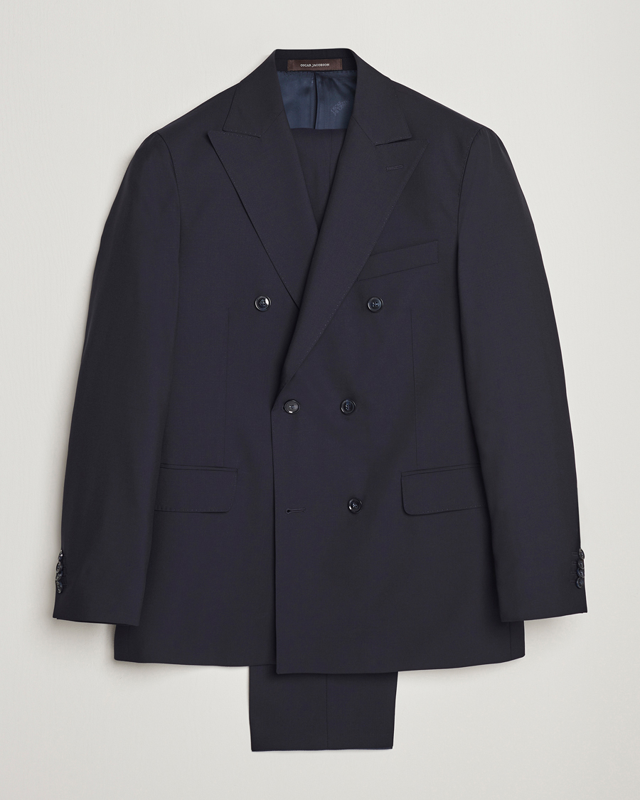 Men | Suits | Oscar Jacobson | Farris Wool Suit Navy