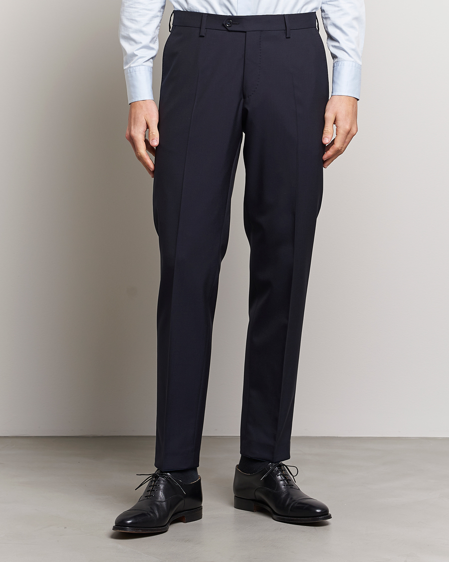 Men | Suits | Oscar Jacobson | Farris Wool Suit Navy