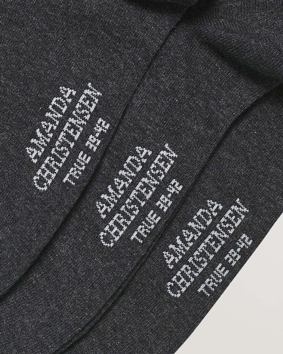 Men | Underwear & Socks | Amanda Christensen | 6-Pack True Cotton Socks Antrachite Melange