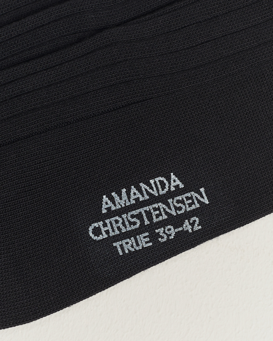 Men | Underwear & Socks | Amanda Christensen | 12-Pack True Cotton Ribbed Socks Black