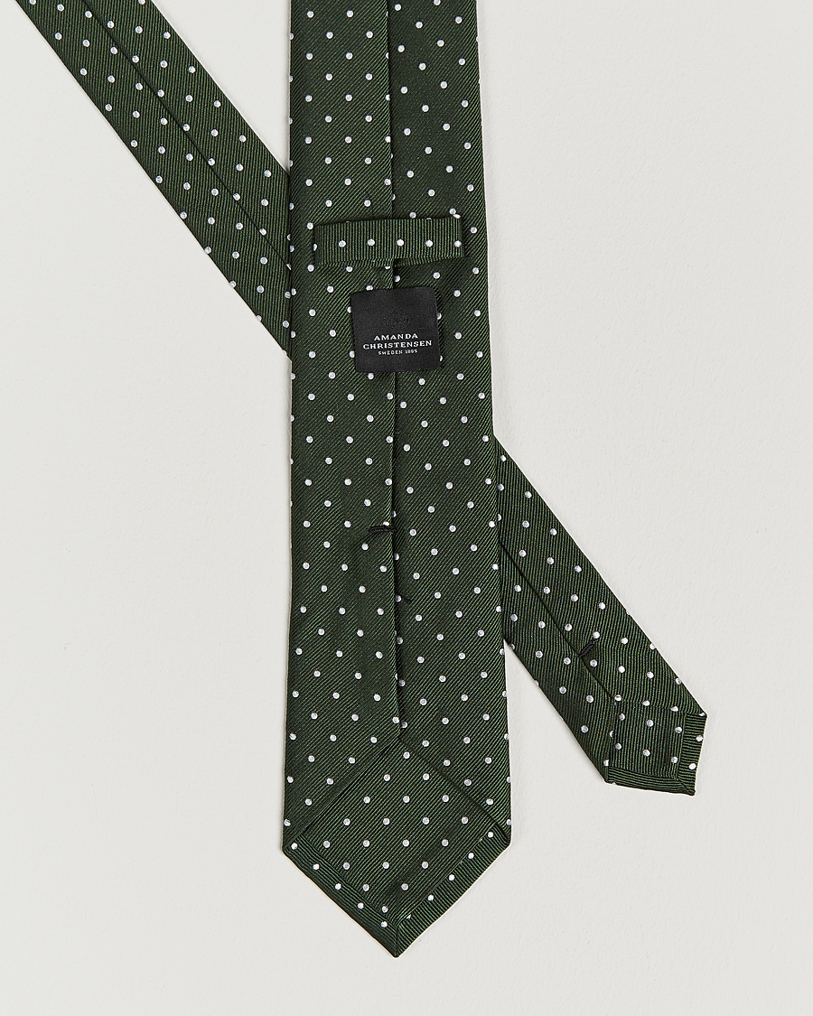 Men | Ties | Amanda Christensen | Set Tie & Pocket Square Green/White
