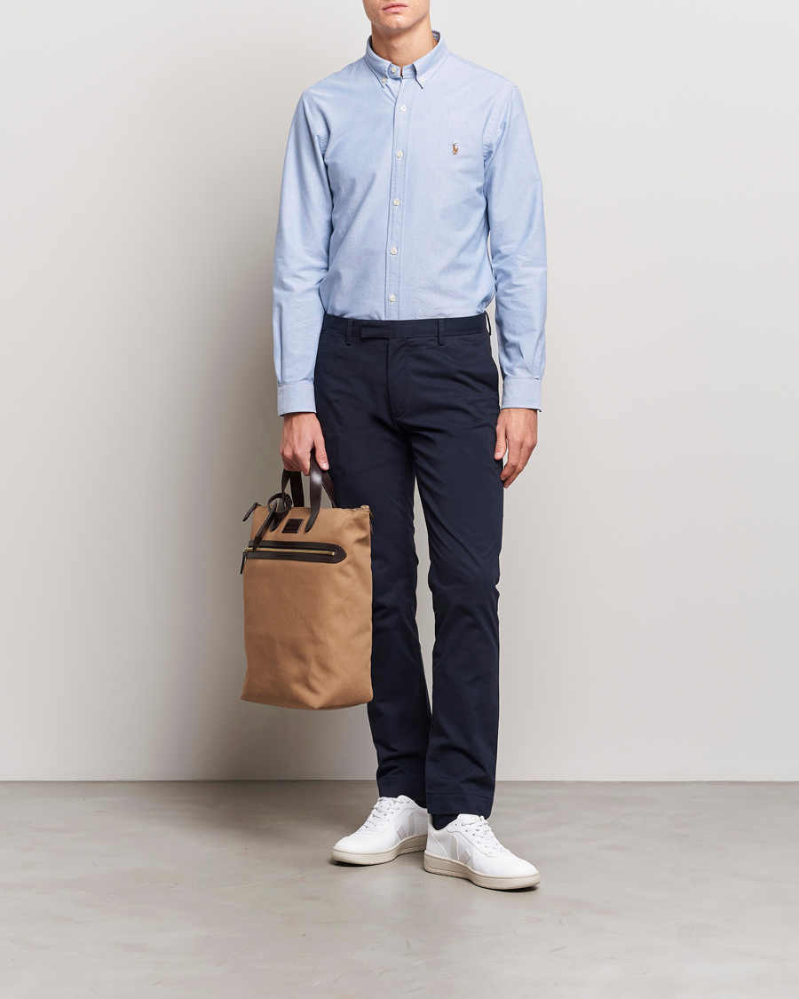 Men | Shirts | Polo Ralph Lauren | 2-Pack Slim Fit Shirt Oxford White/Blue
