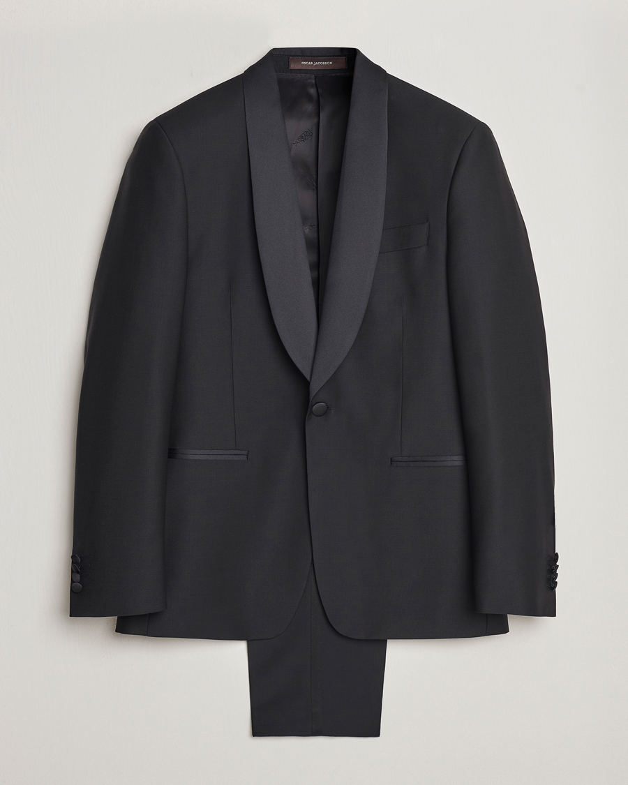 Men | Suits | Oscar Jacobson | Figaro/Denz Wool Tuxedo Suit Black