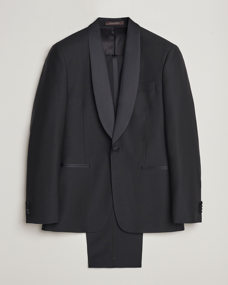 Men | Suits | Oscar Jacobson | Figaro/Denz Straight Wool Tuxedo Suit Black