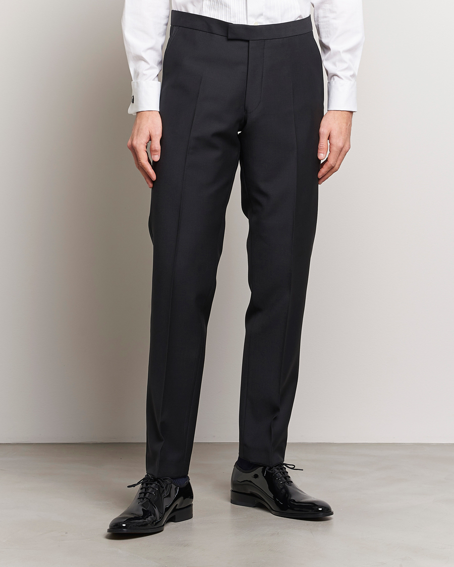 Men | Suits | Oscar Jacobson | Figaro/Denz Straight Wool Tuxedo Suit Black