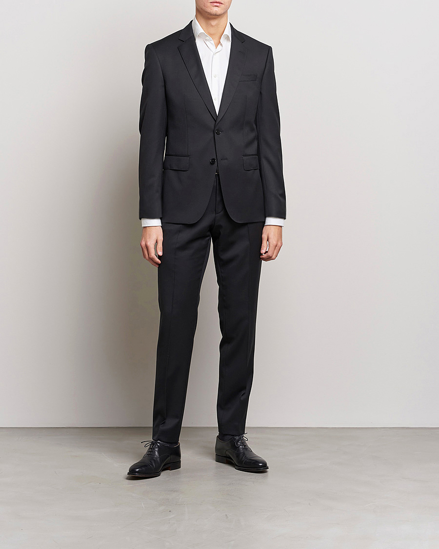 Men | Suits | BOSS BLACK | Huge Wool Suit Black