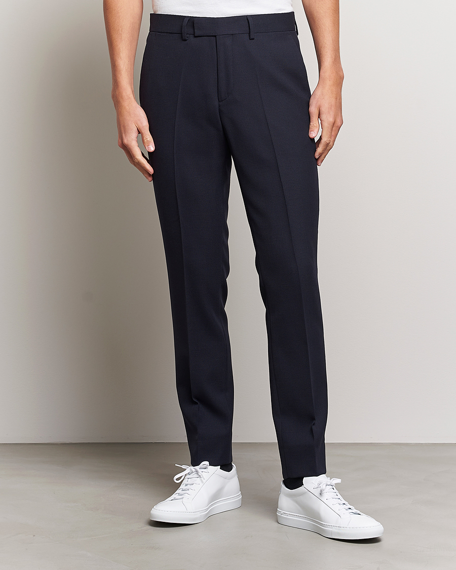 Men | Suits | J.Lindeberg | Hopper Active Hopsack Suit Navy
