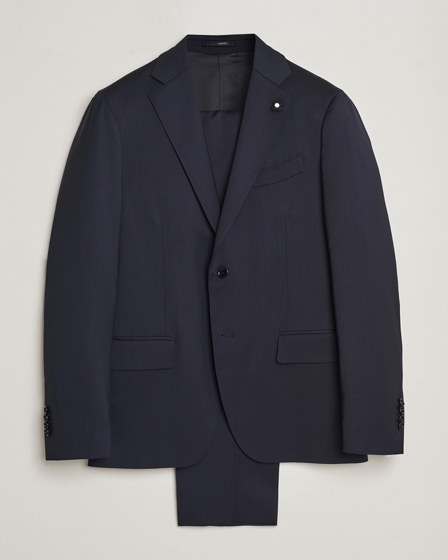 Men | Suits | Lardini | Wool Suit Navy