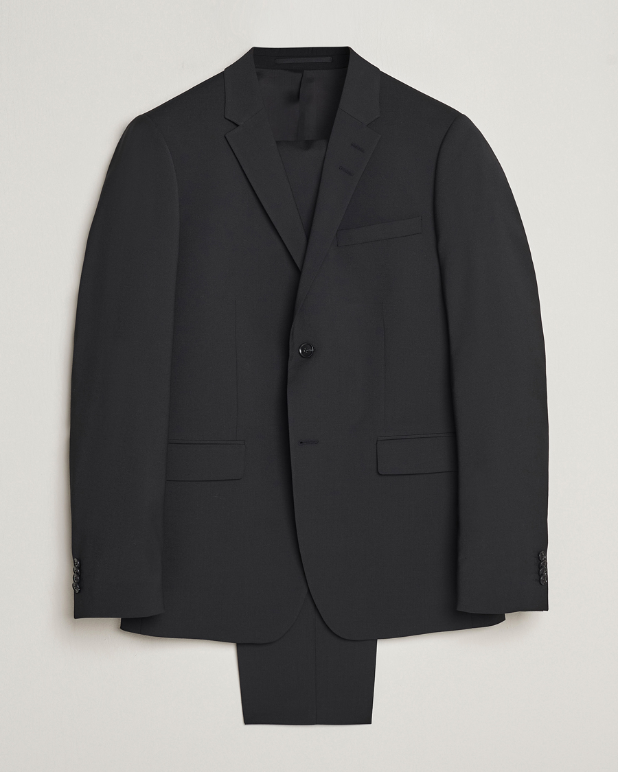 Men | Suits | Tiger of Sweden | Jerretts Wool Travel Suit Black